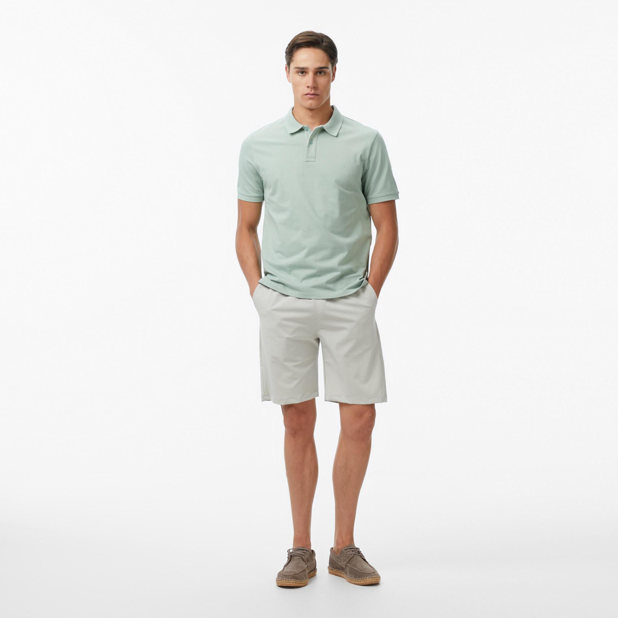 Nautica Erkek Gri Regular Fit Su İtici Şort