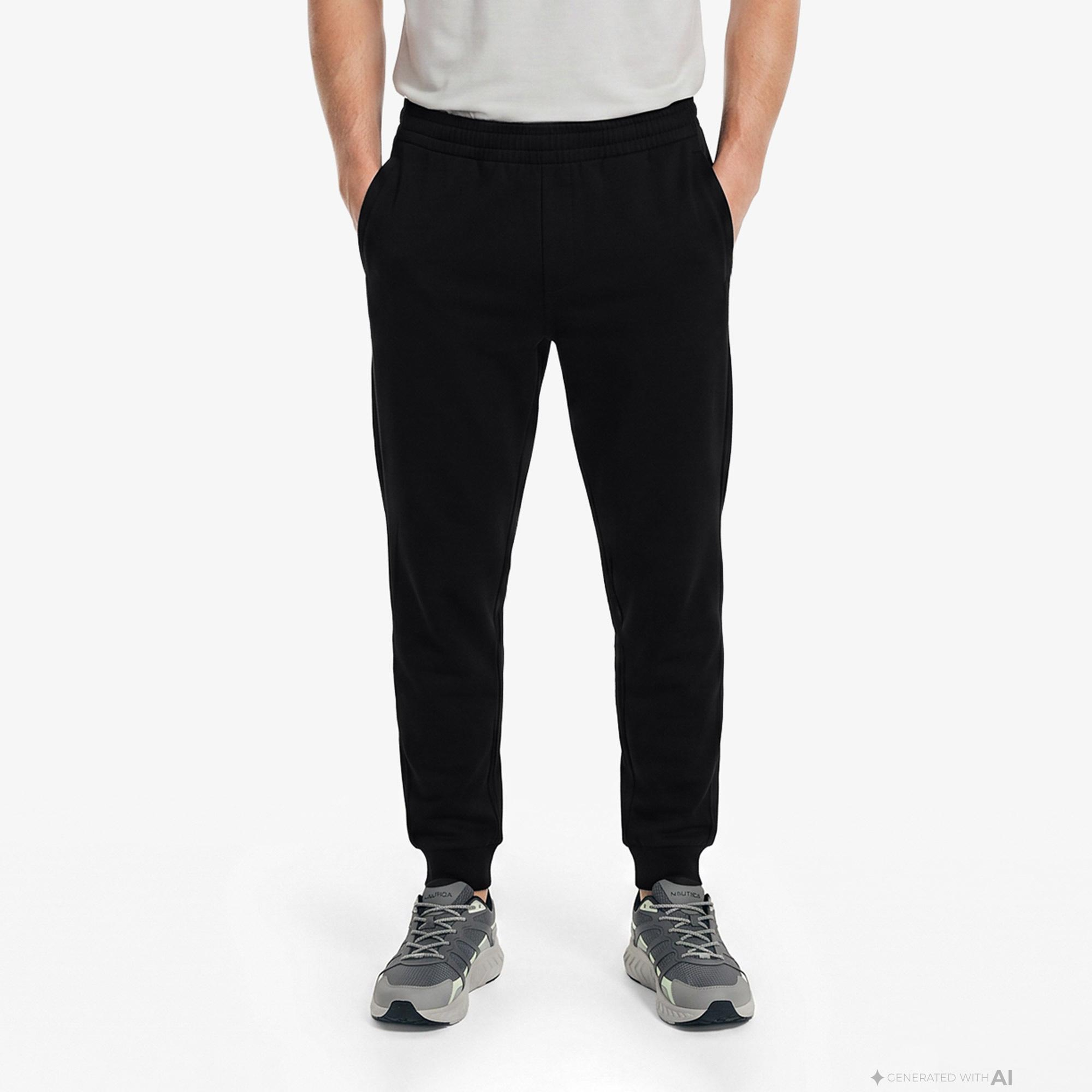 Nautica Erkek Siyah Regular Fit Eşofman Altı