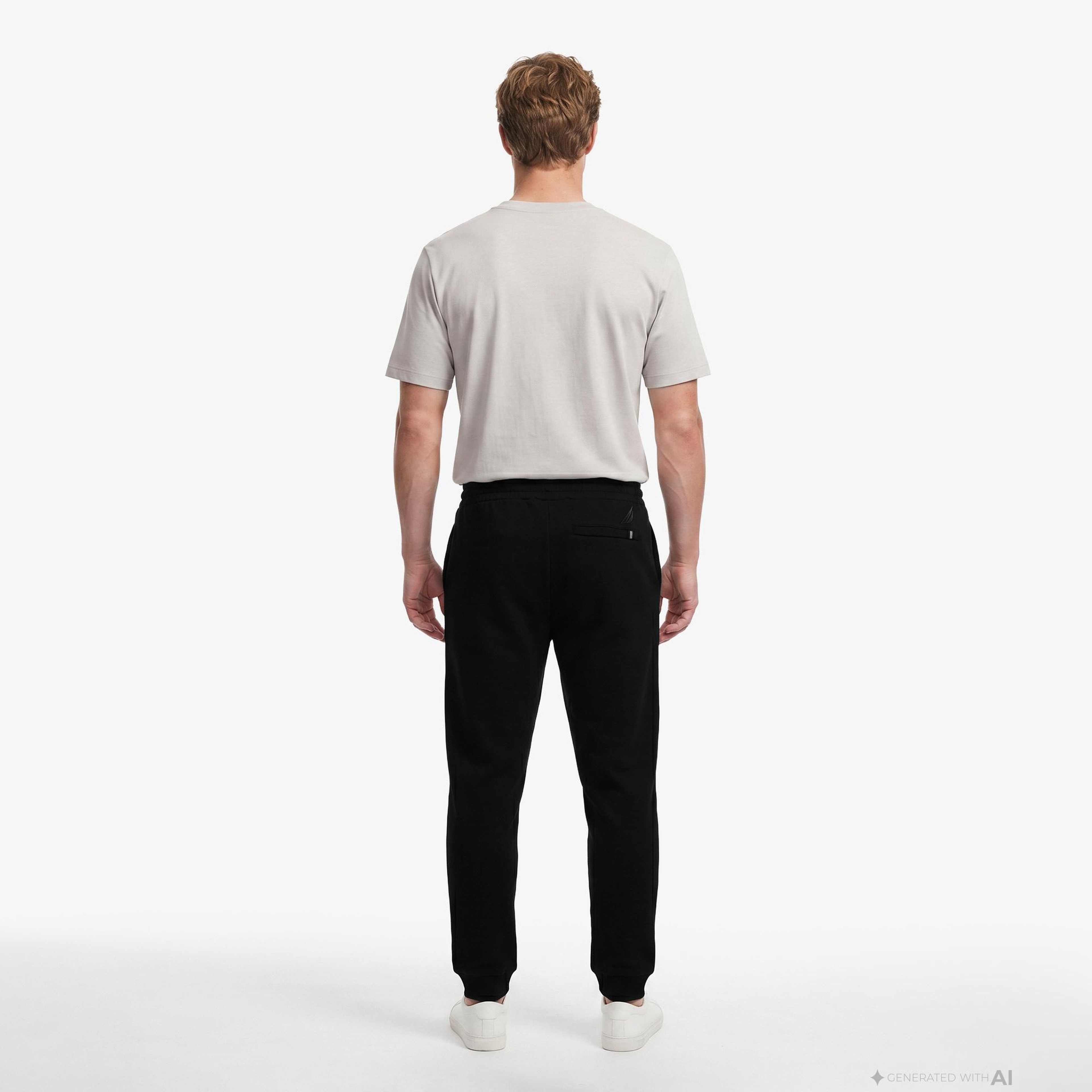 Nautica Erkek Siyah Regular Fit Eşofman Altı