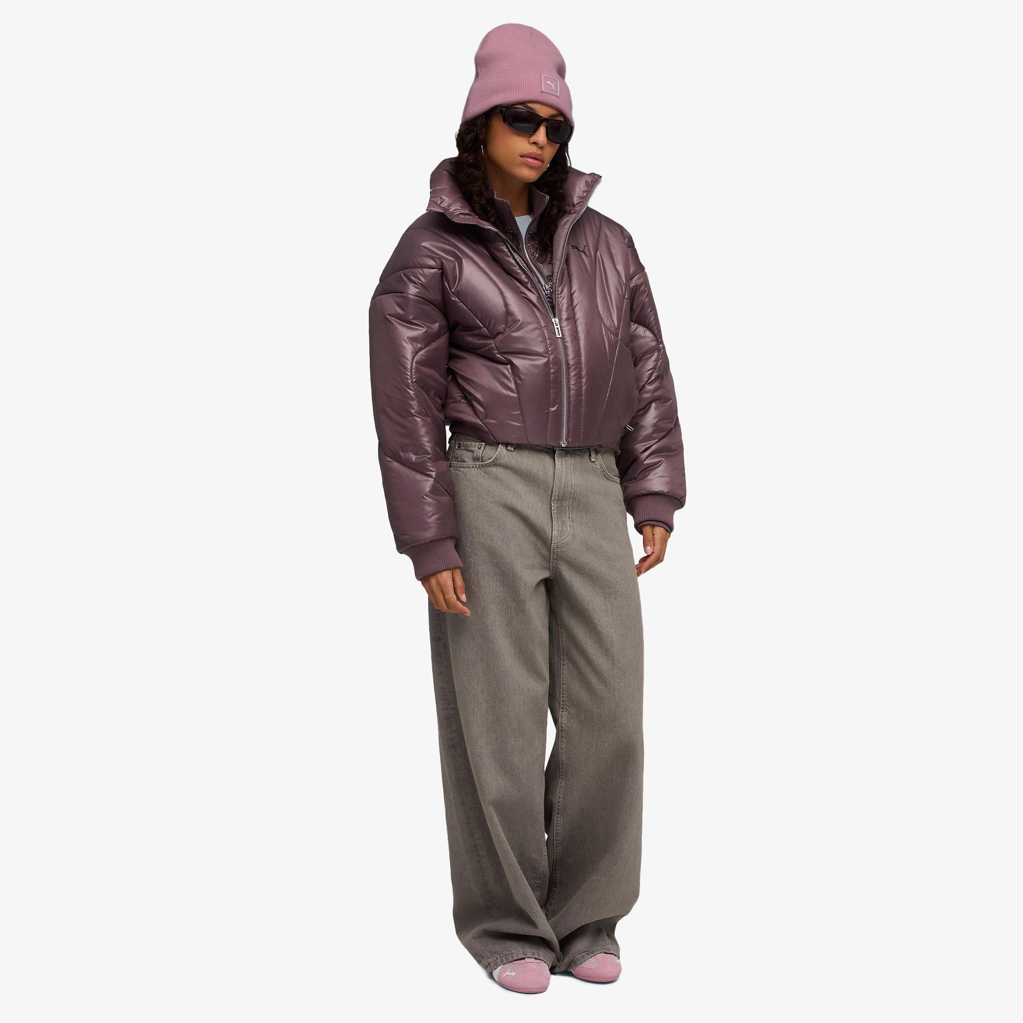 Puma Dare To Puffer Kadın Bordo Ceket