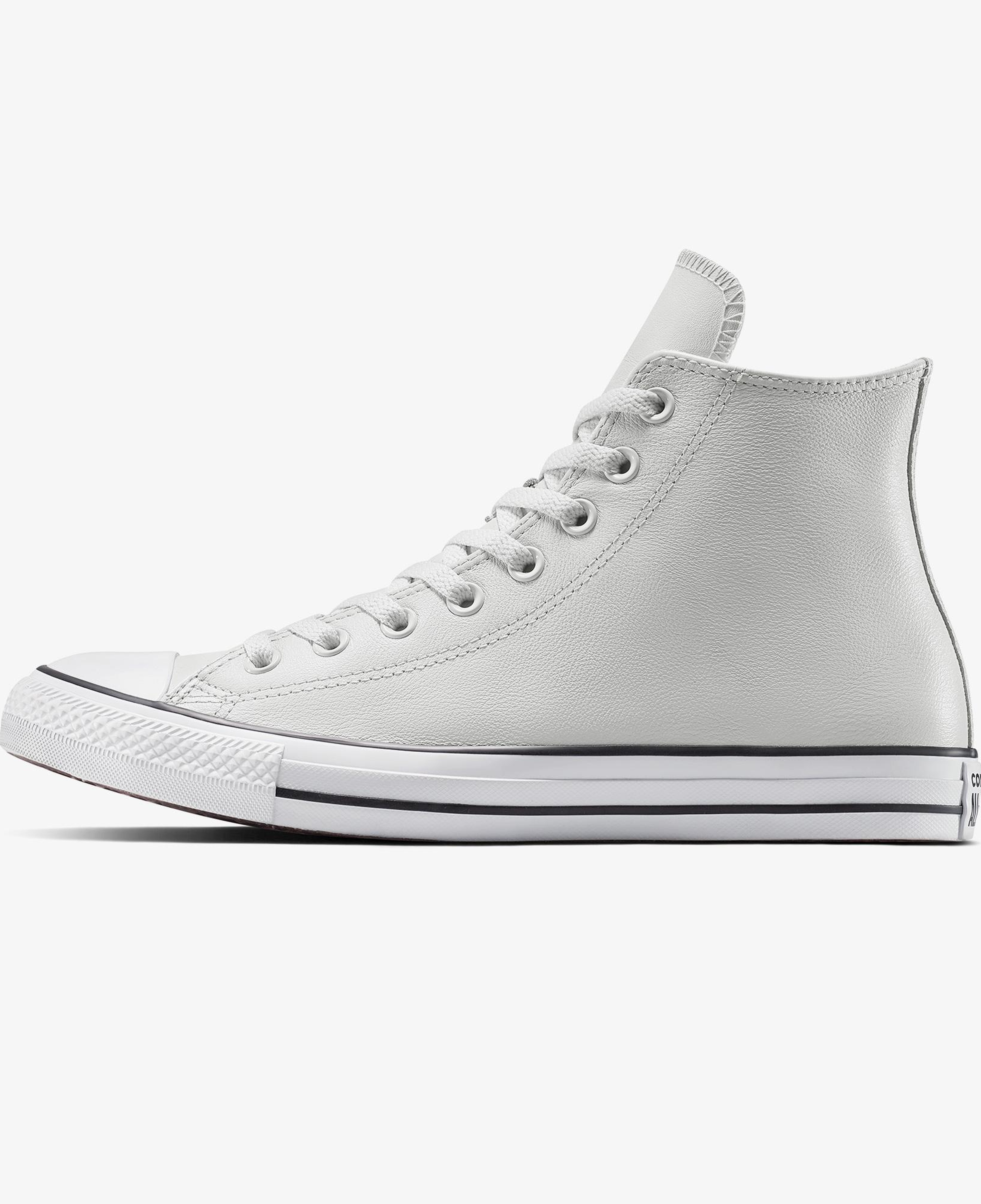 Converse Chuck Taylor All Star Leather Unisex Gri Sneaker