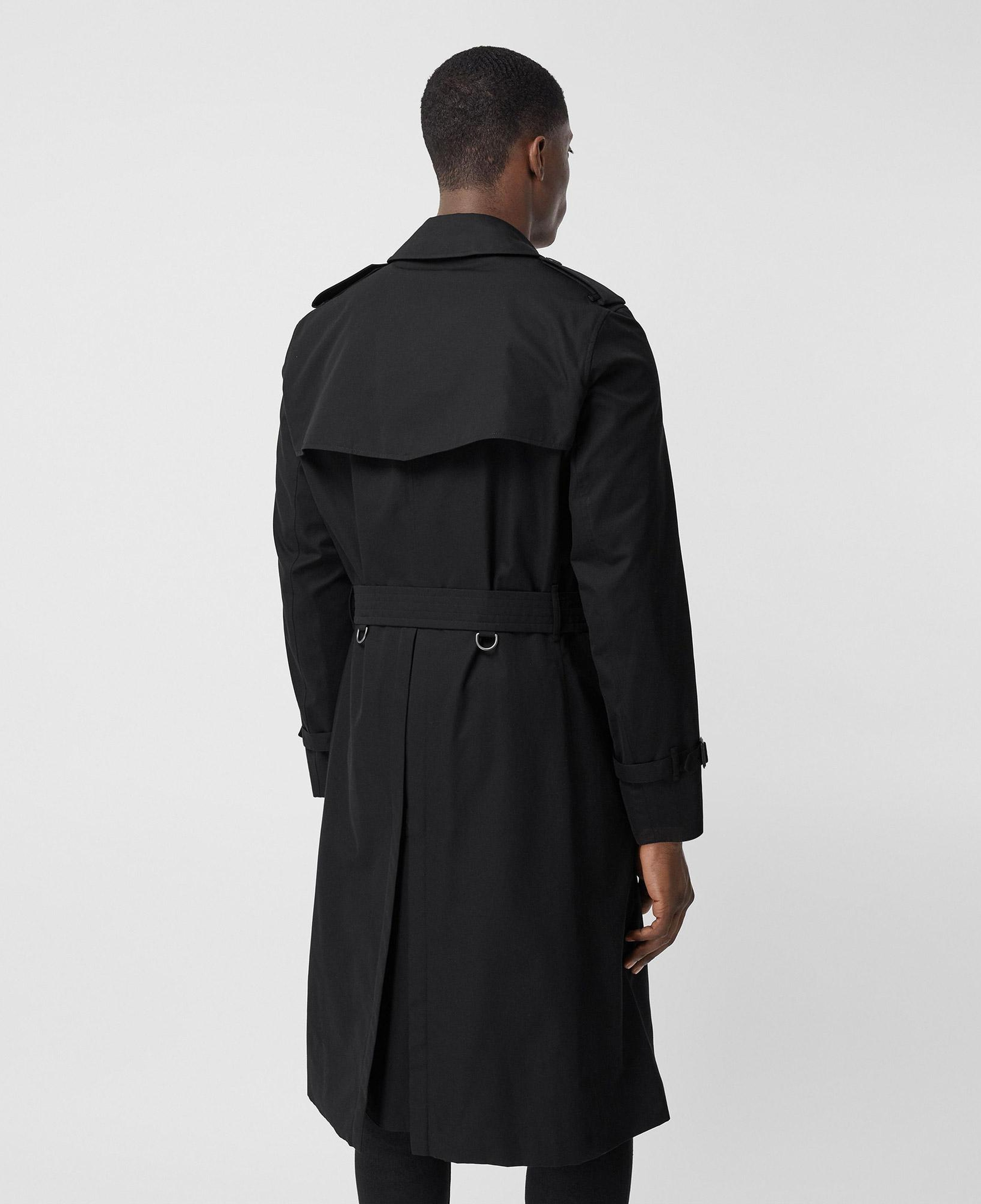 Burberry The Long Chelsea Heritage Erkek Siyah Trençkot