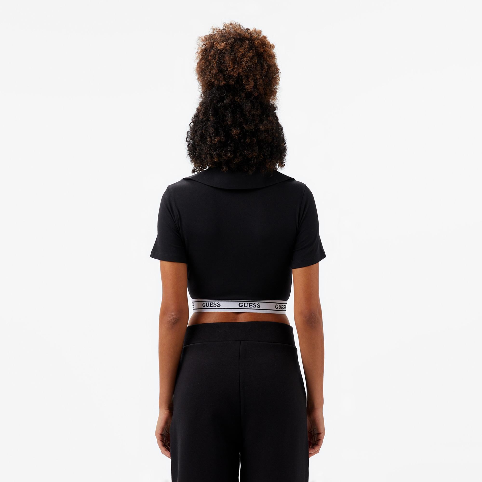 Guess New Aline Modal Kadın Siyah T-Shirt