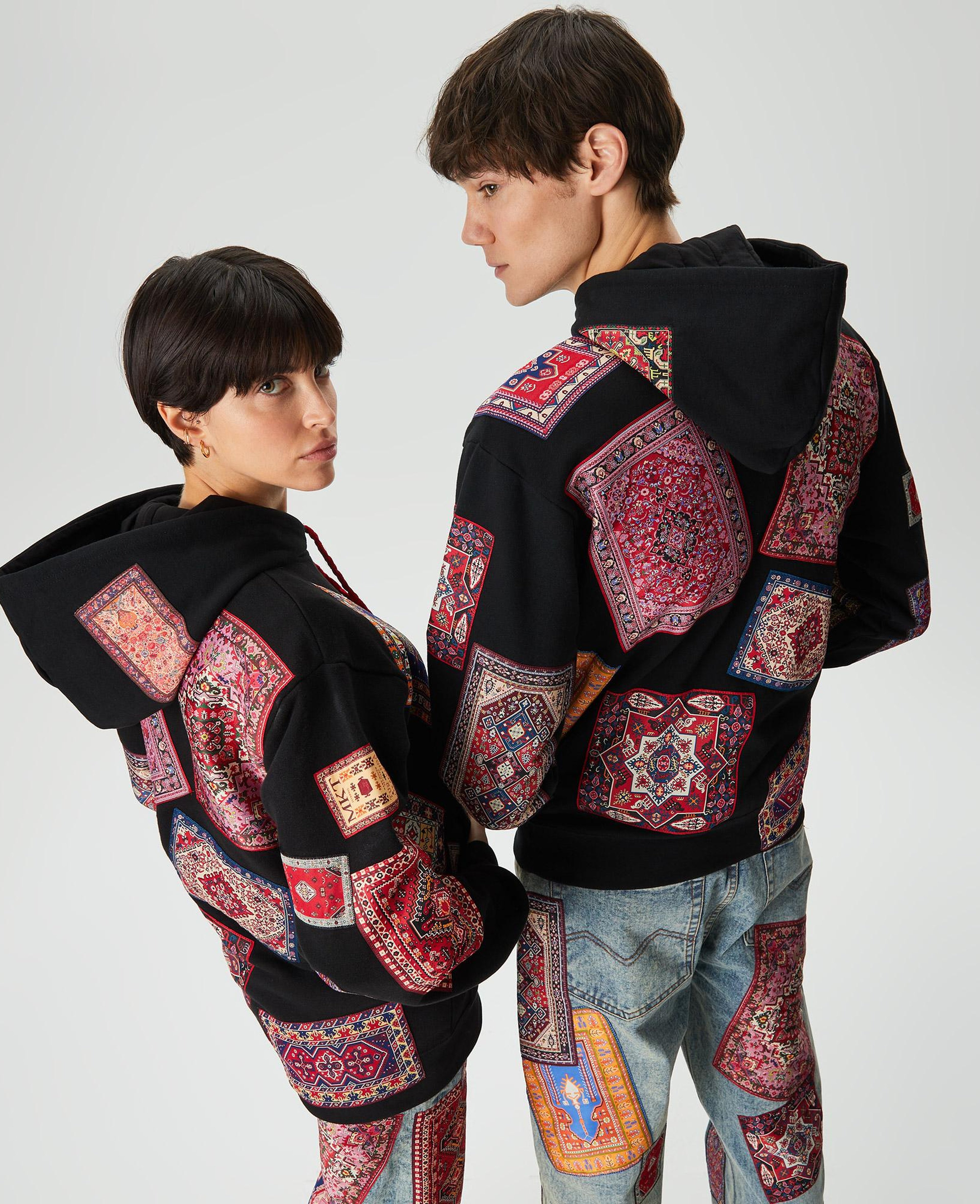 Les Benjamins Market Unisex Siyah Hoodie