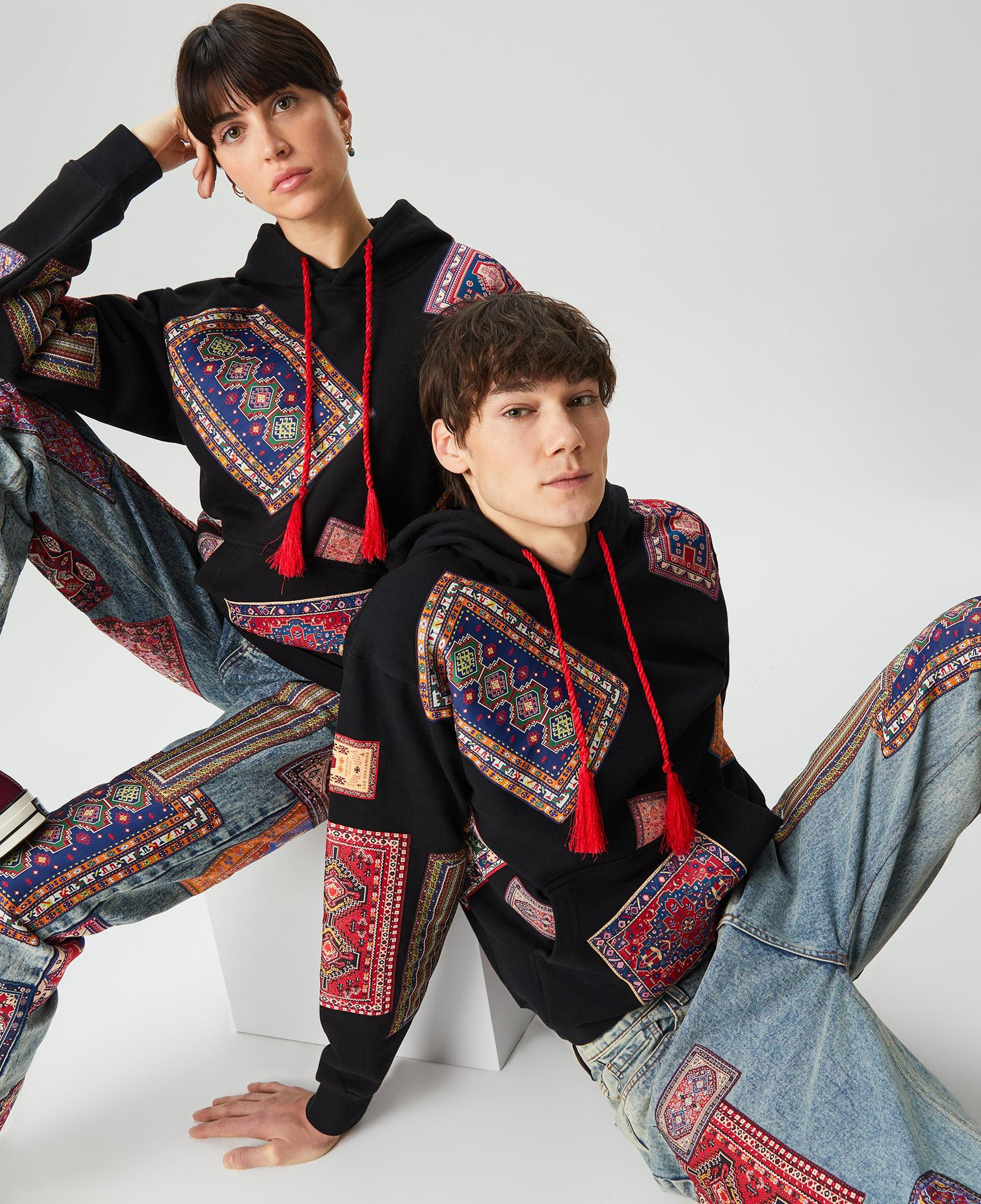 Les Benjamins Market Unisex Siyah Hoodie