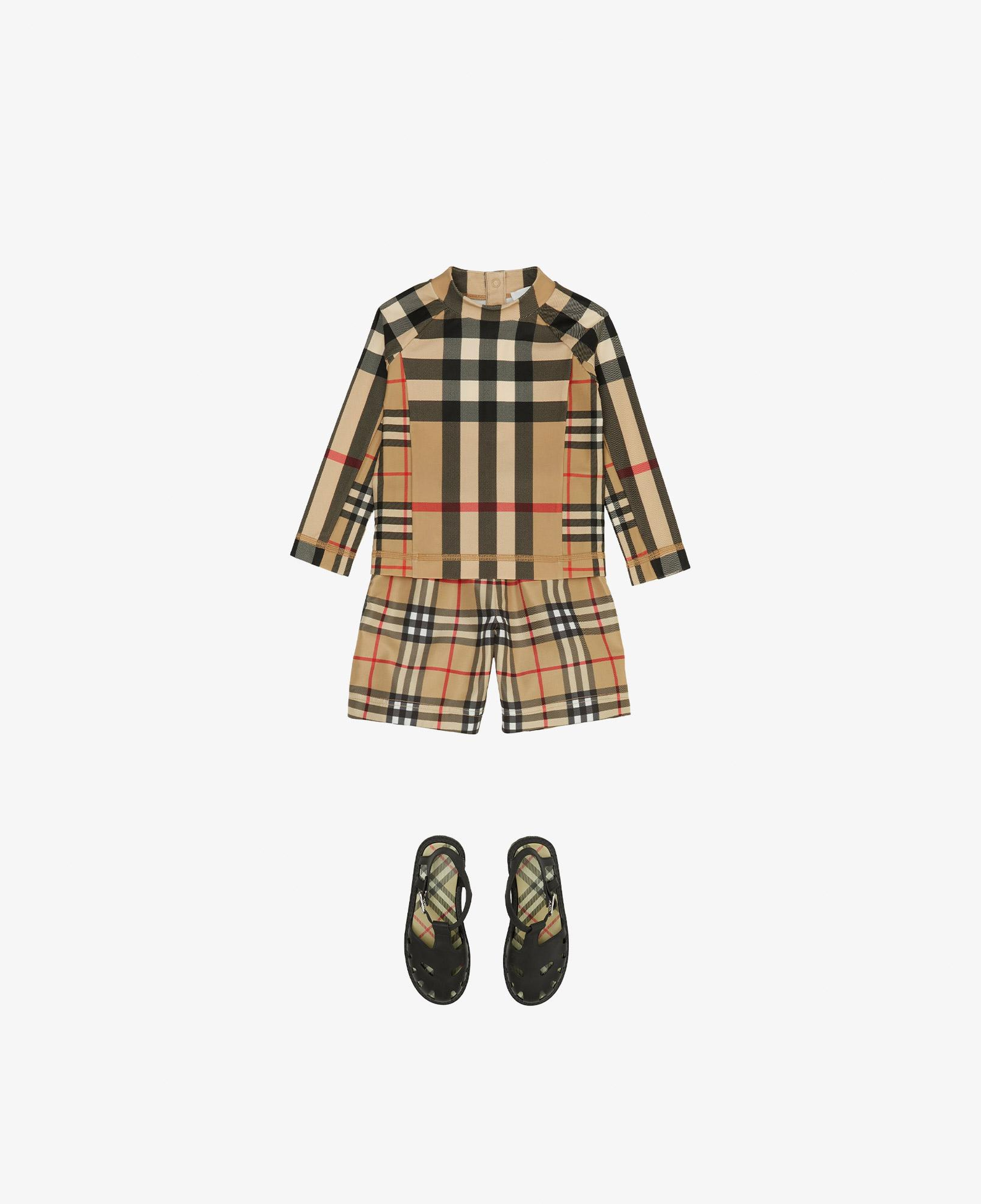Burberry Malcolm Vintage Swim Çocuk Bej Mayo