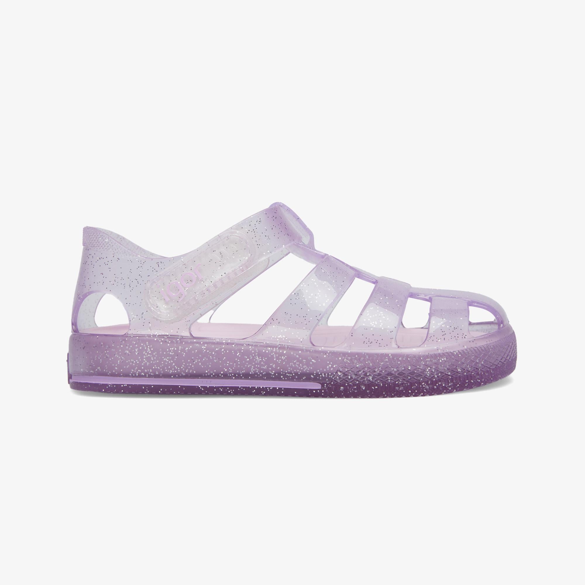 Igor Star Glitter Çocuk Mor Sandalet