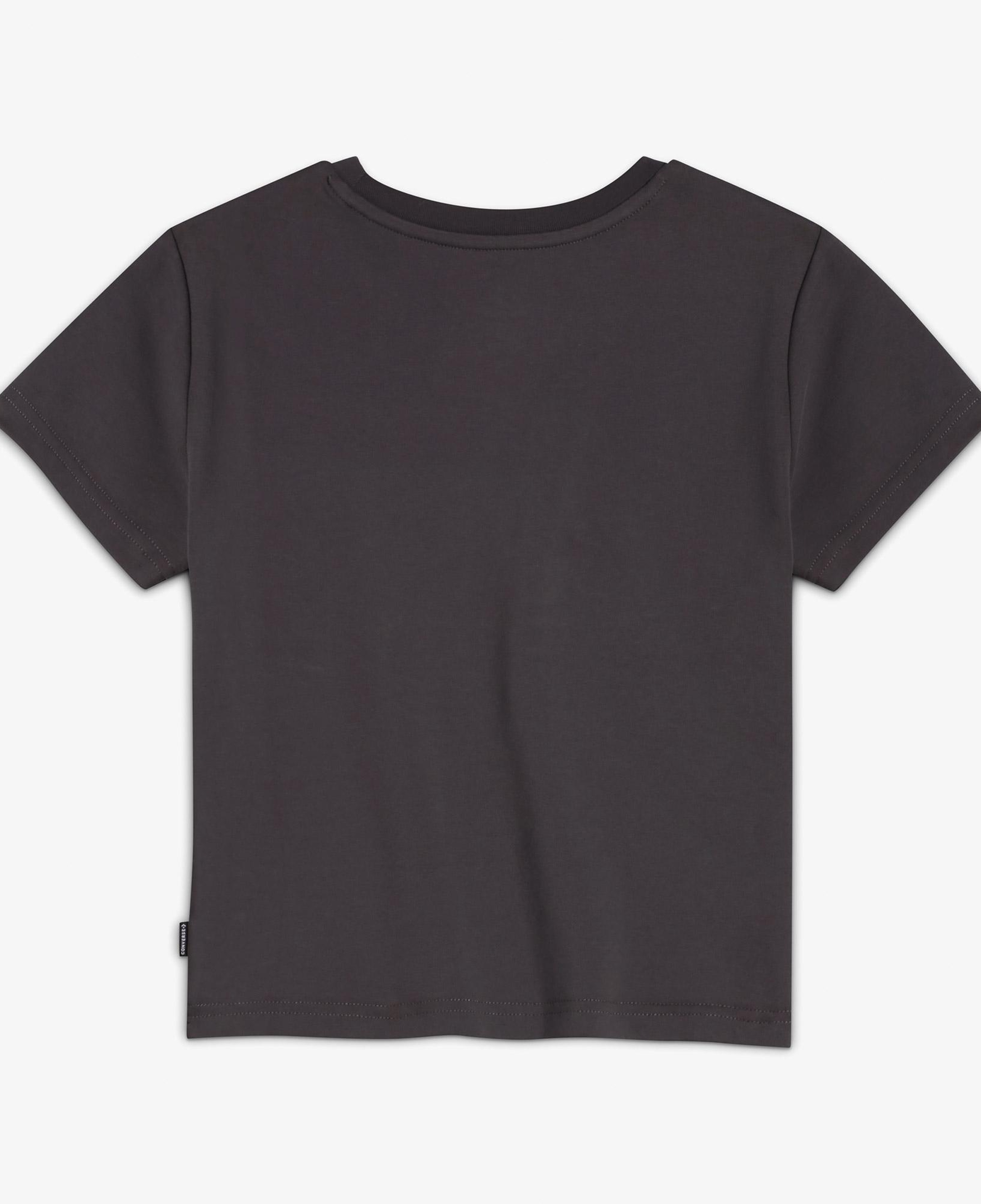 Converse Classic Kadın Slim Fit Baskılı Siyah T-Shirt