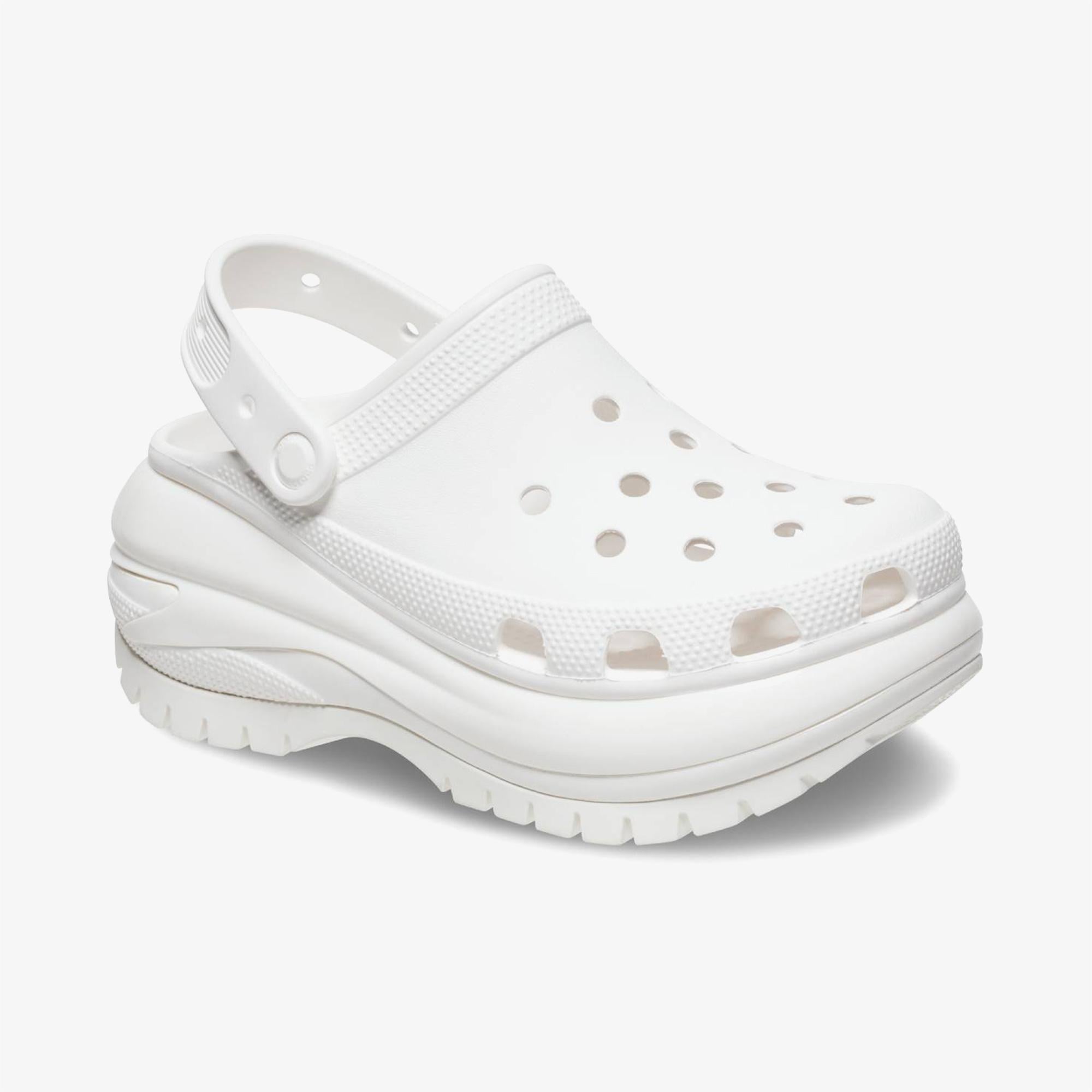 Crocs Classic Mega Crush Kadın Beyaz Terlik