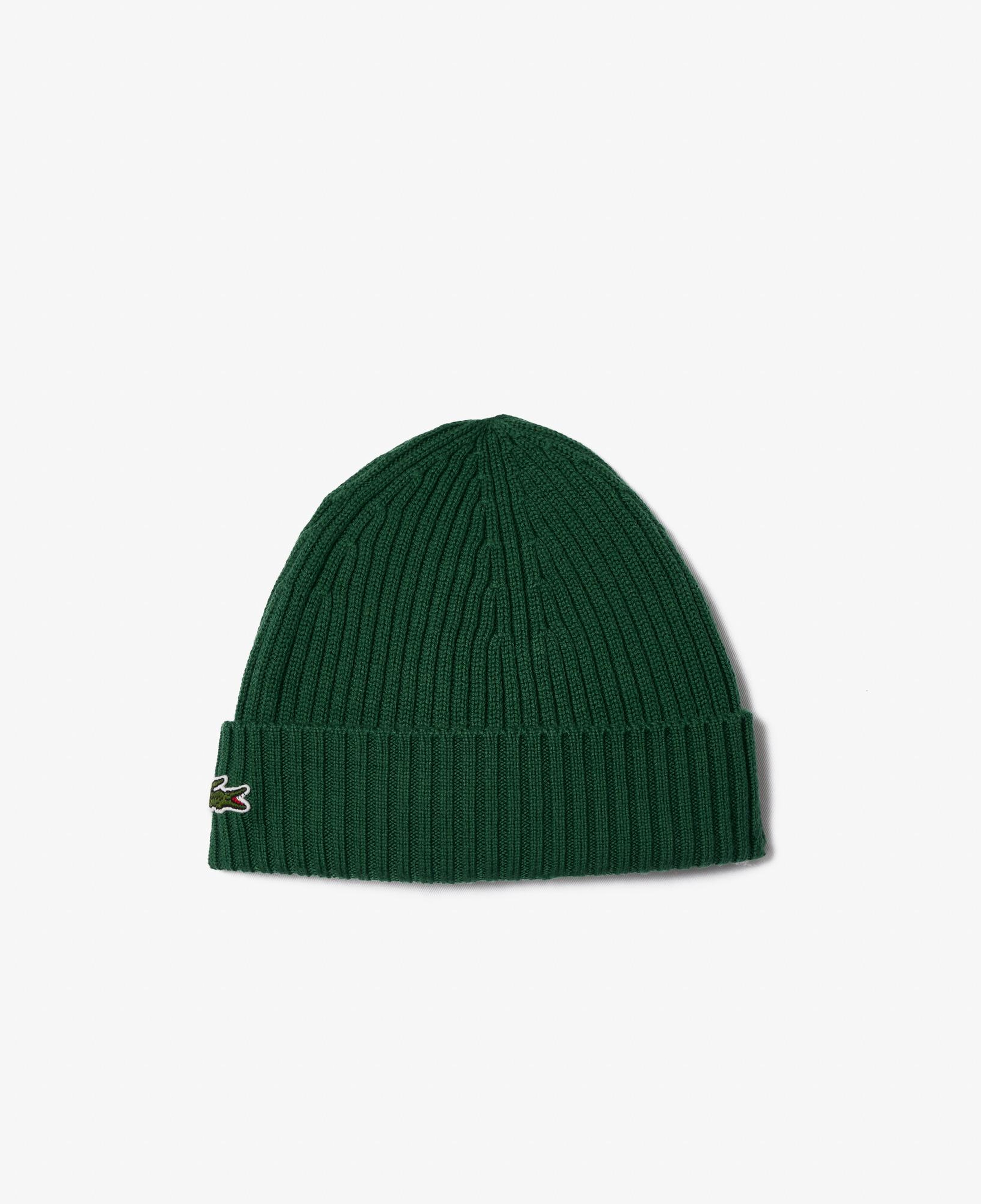 Unisex Yün Koyu Yeşil Bere