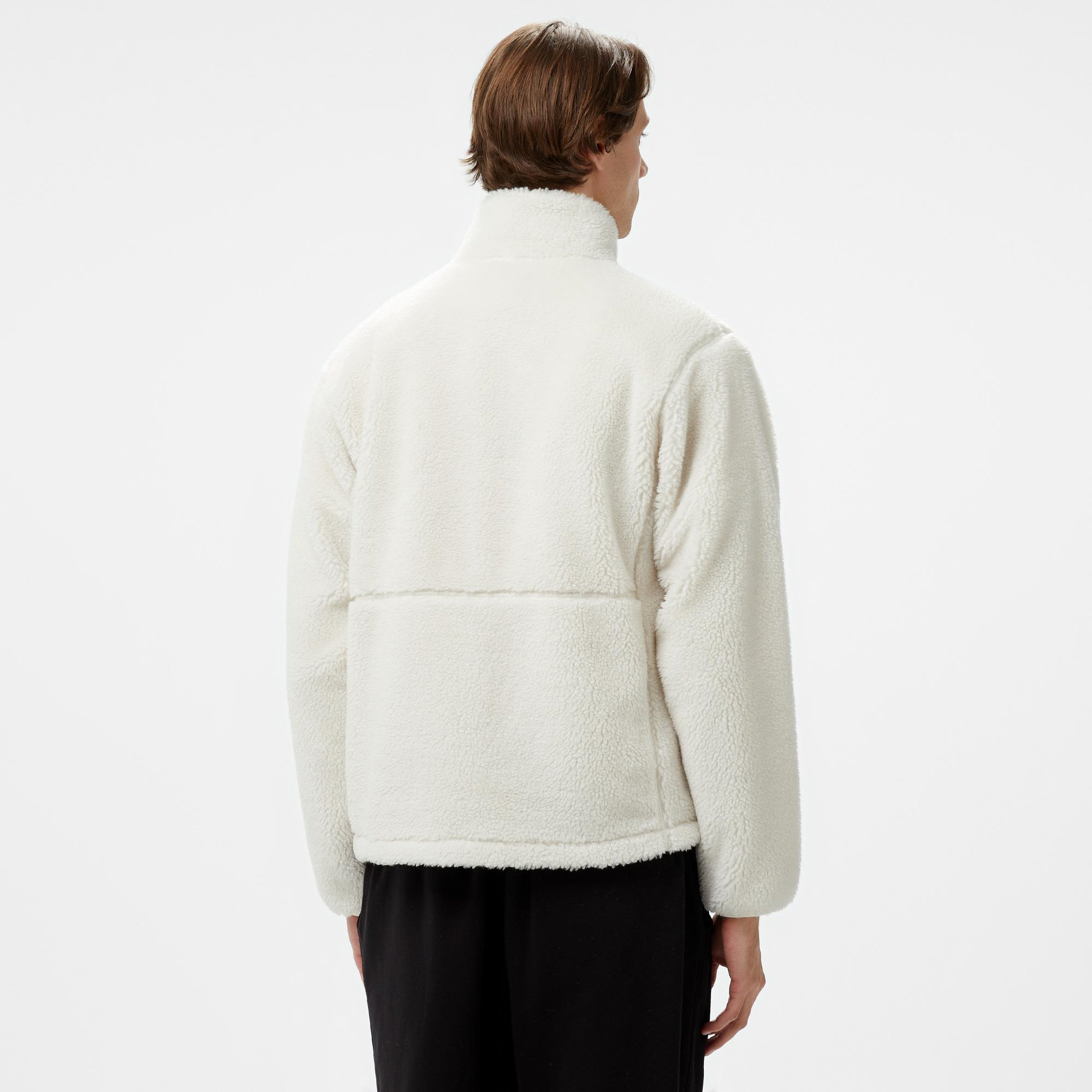 The North Face Extreme Pile Full Zipped Erkek Beyaz Polar Ceket