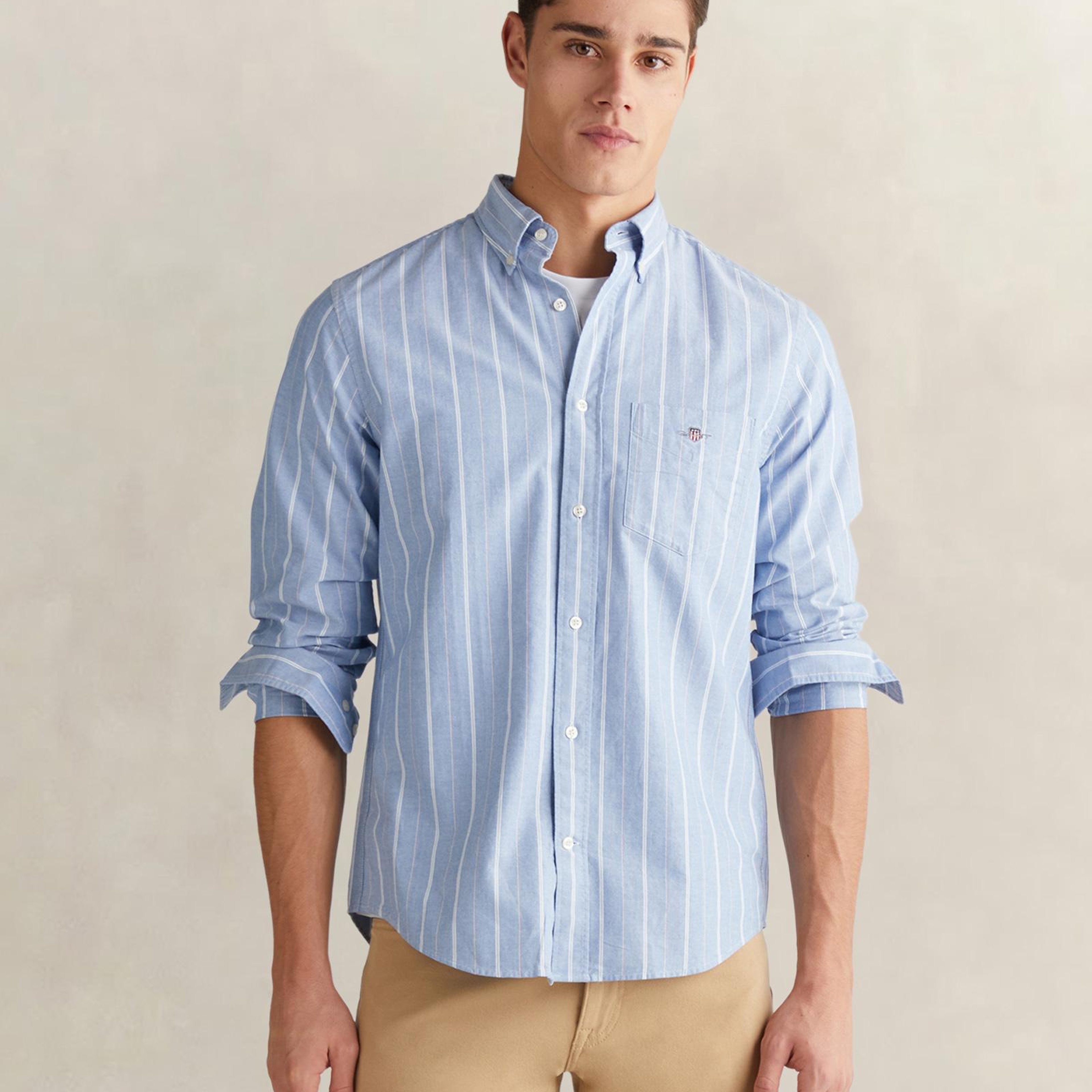 GANT Erkek Mavi Regular Fit Düğmeli Gömlek