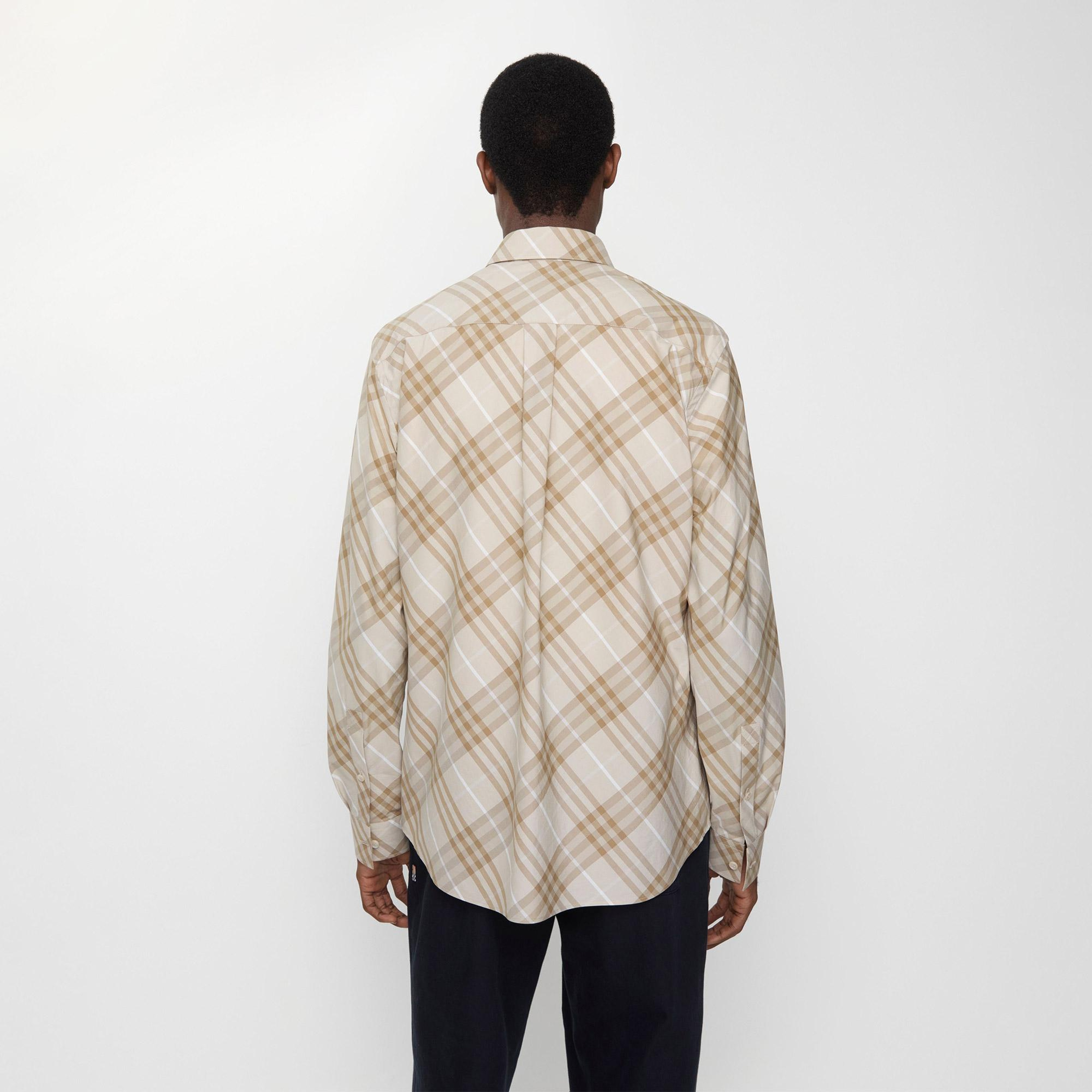 Burberry Robert Erkek Krem Gömlek