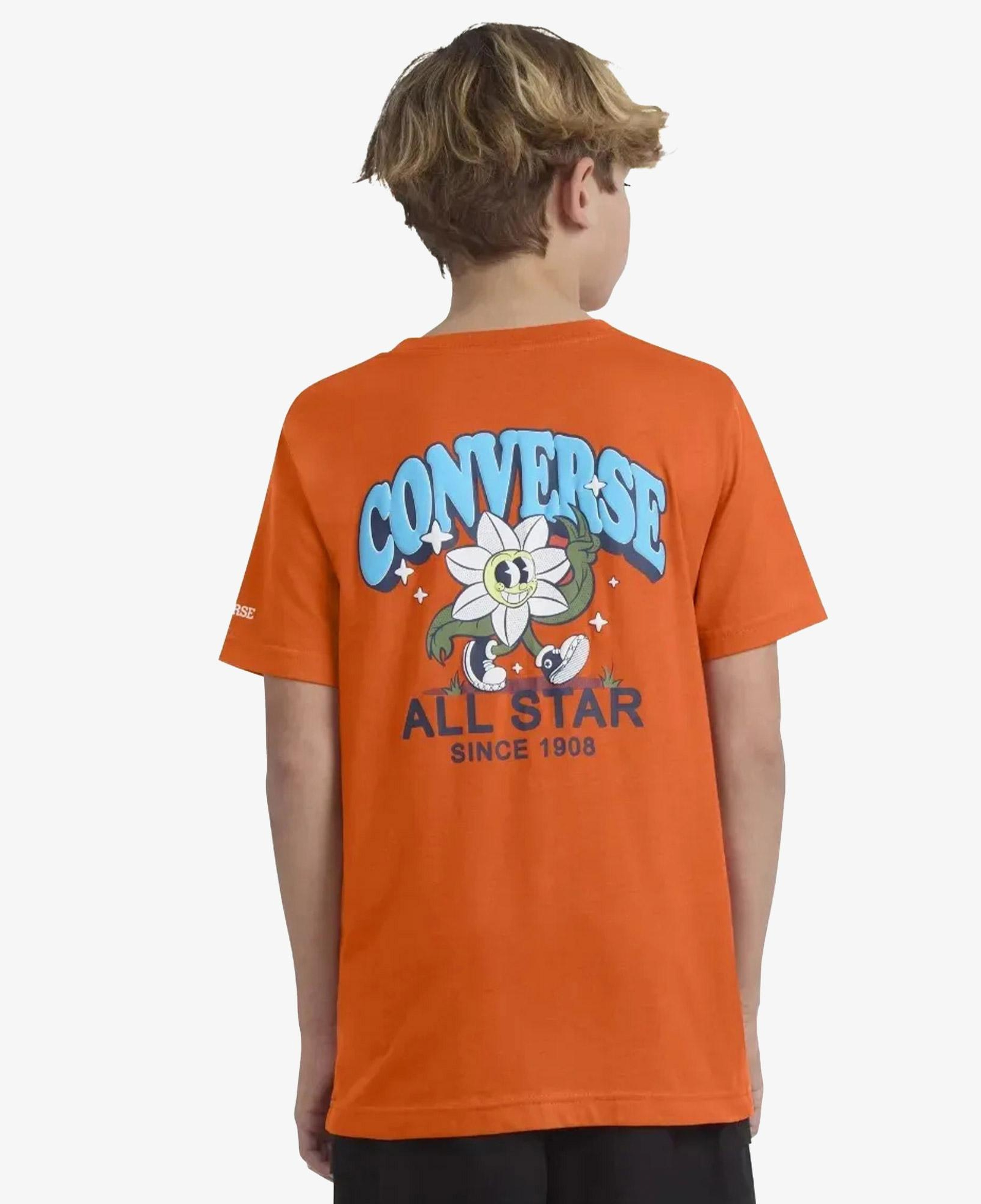 Converse Trail Mix Flower Çocuk Turuncu T-Shirt