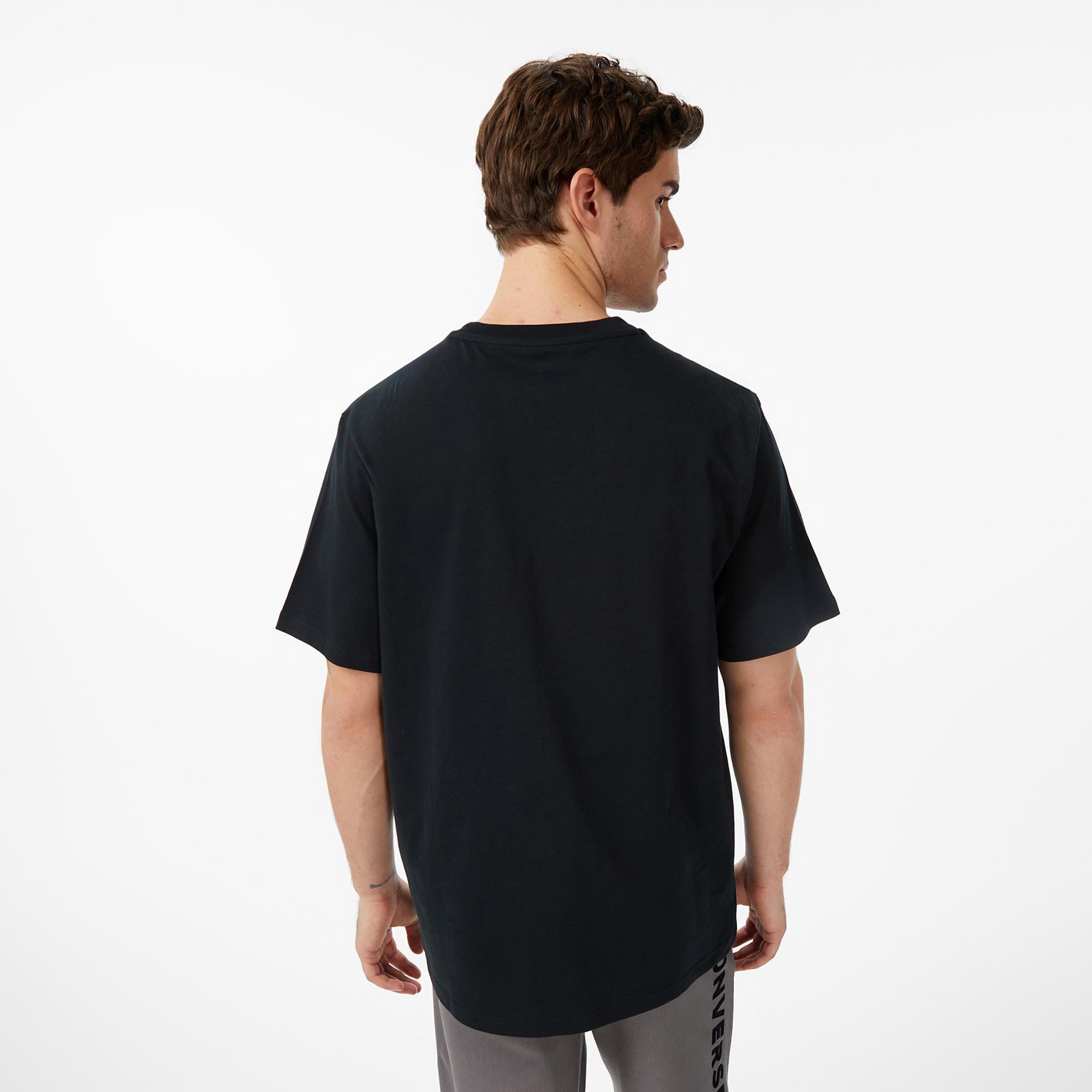 Converse Erkek Baskılı Siyah T-Shirt