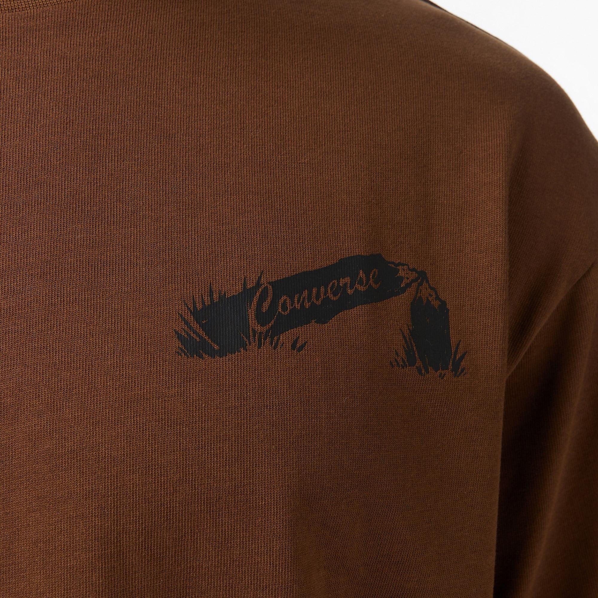 Converse Erkek Kahverengi T-Shirt