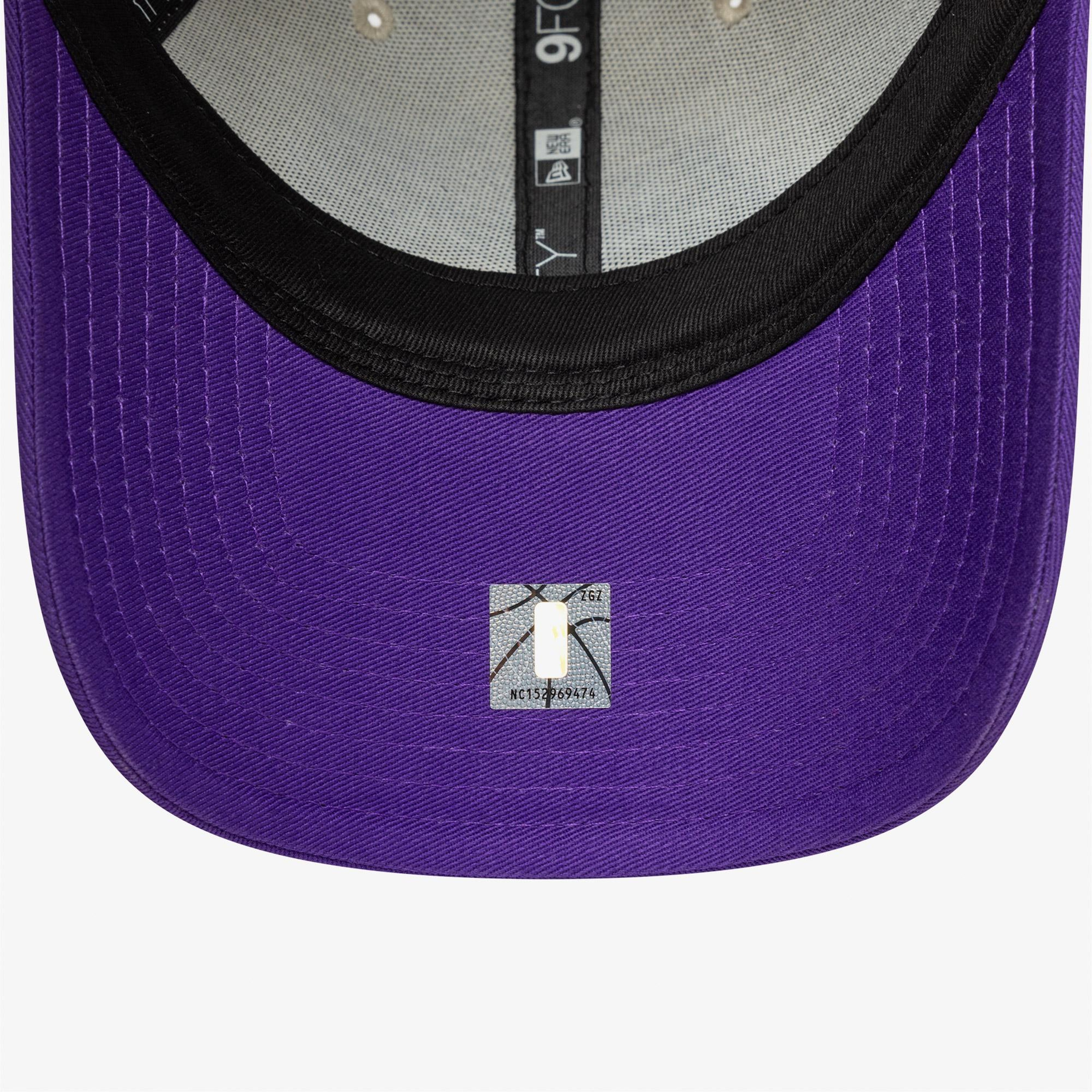 New Era Contrast Patch LA Lakers Unisex Krem/Mor Şapka