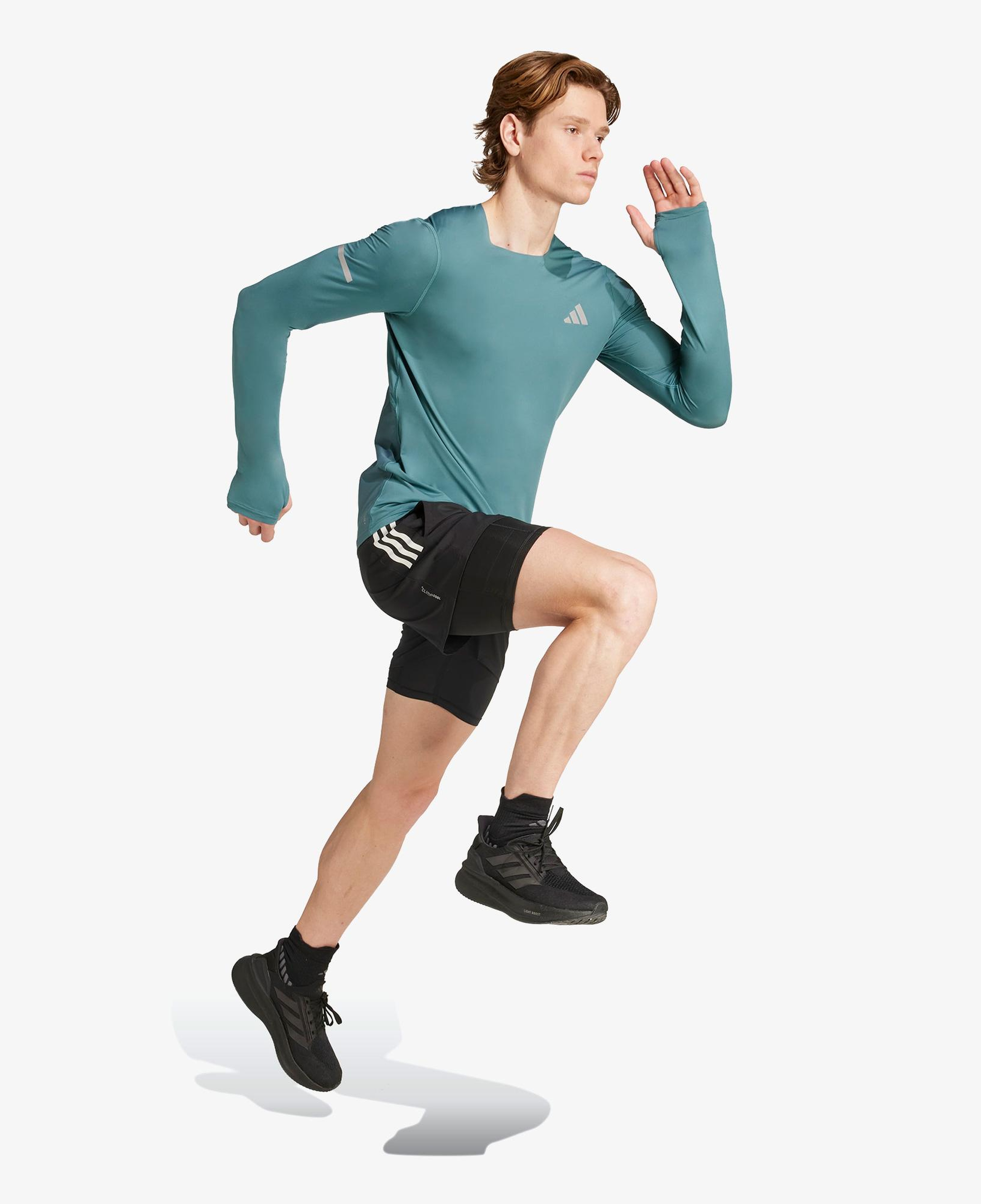 adidas Adi365 Running Climacool+ Erkek Yeşil Koşu Sweatshirt