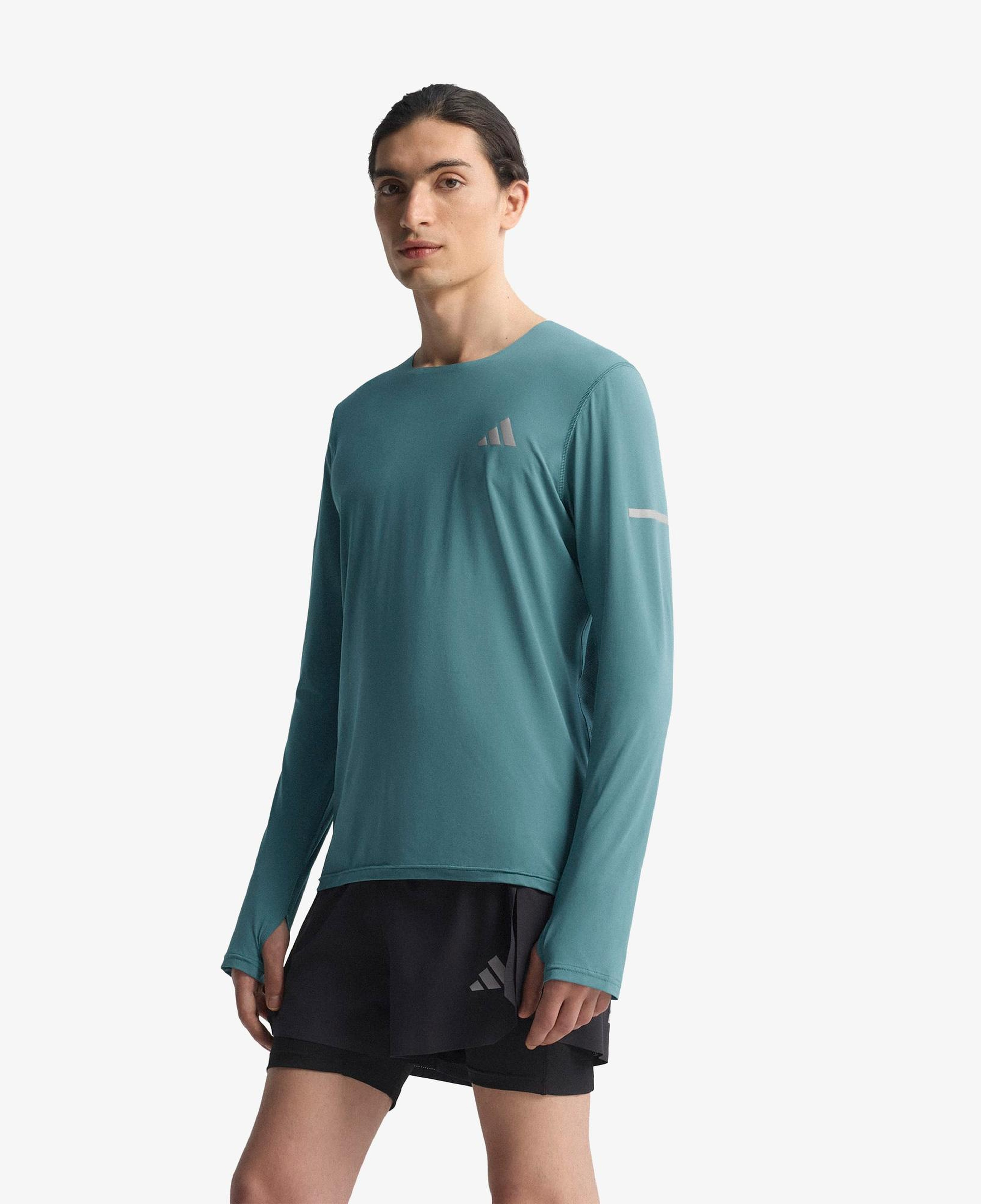 adidas Adi365 Running Climacool+ Erkek Yeşil Koşu Sweatshirt