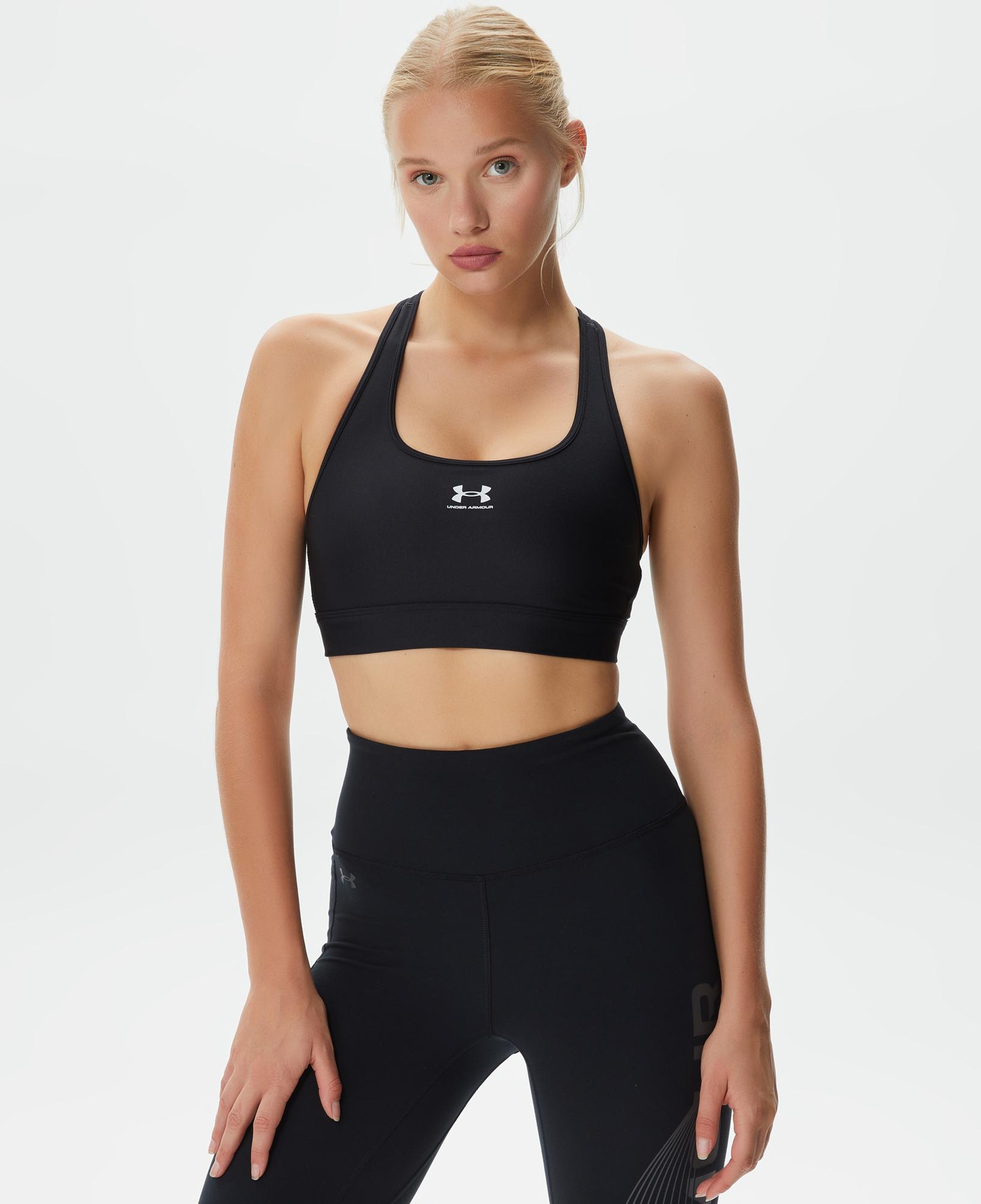 Under Armoura Mid Padle Kadın Siyah Antrenman Bra