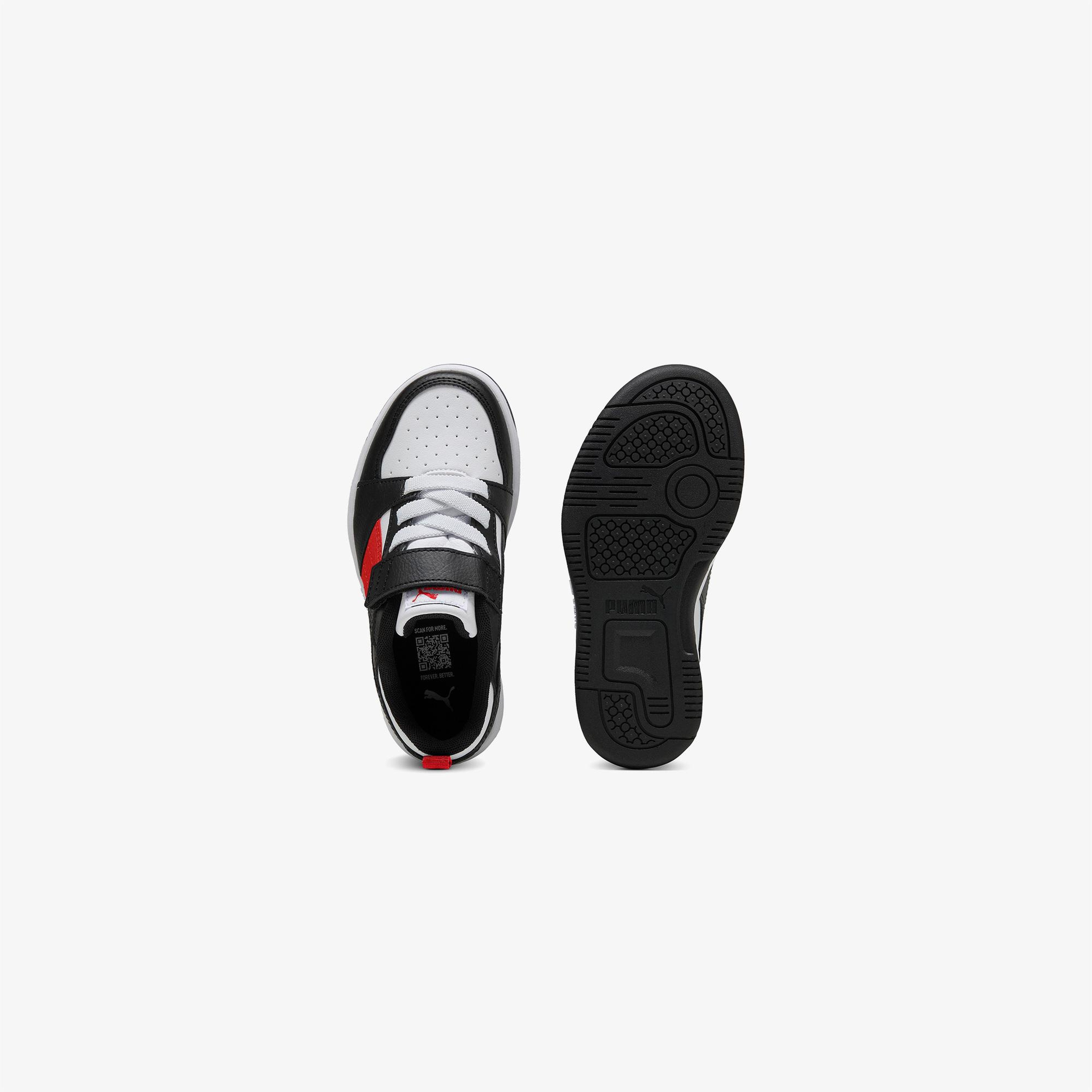 Puma Rebound V6 Lo Ac+ Ps Çocuk Beyaz Spor Ayakkabı