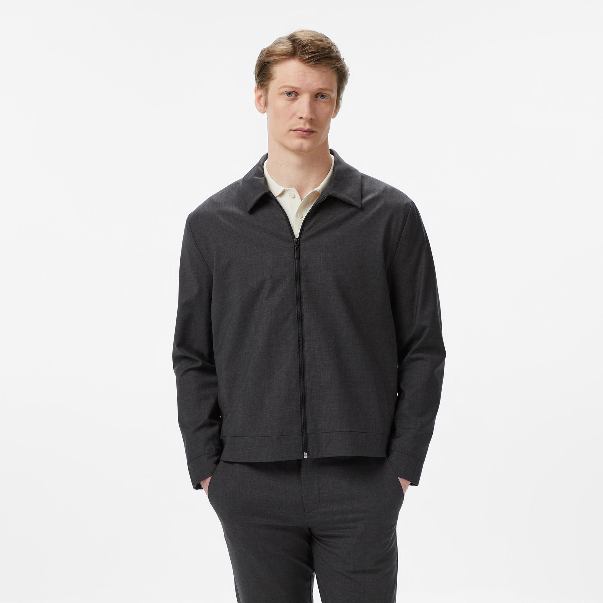 Nautica Erkek Gri Regular Fit Ceket
