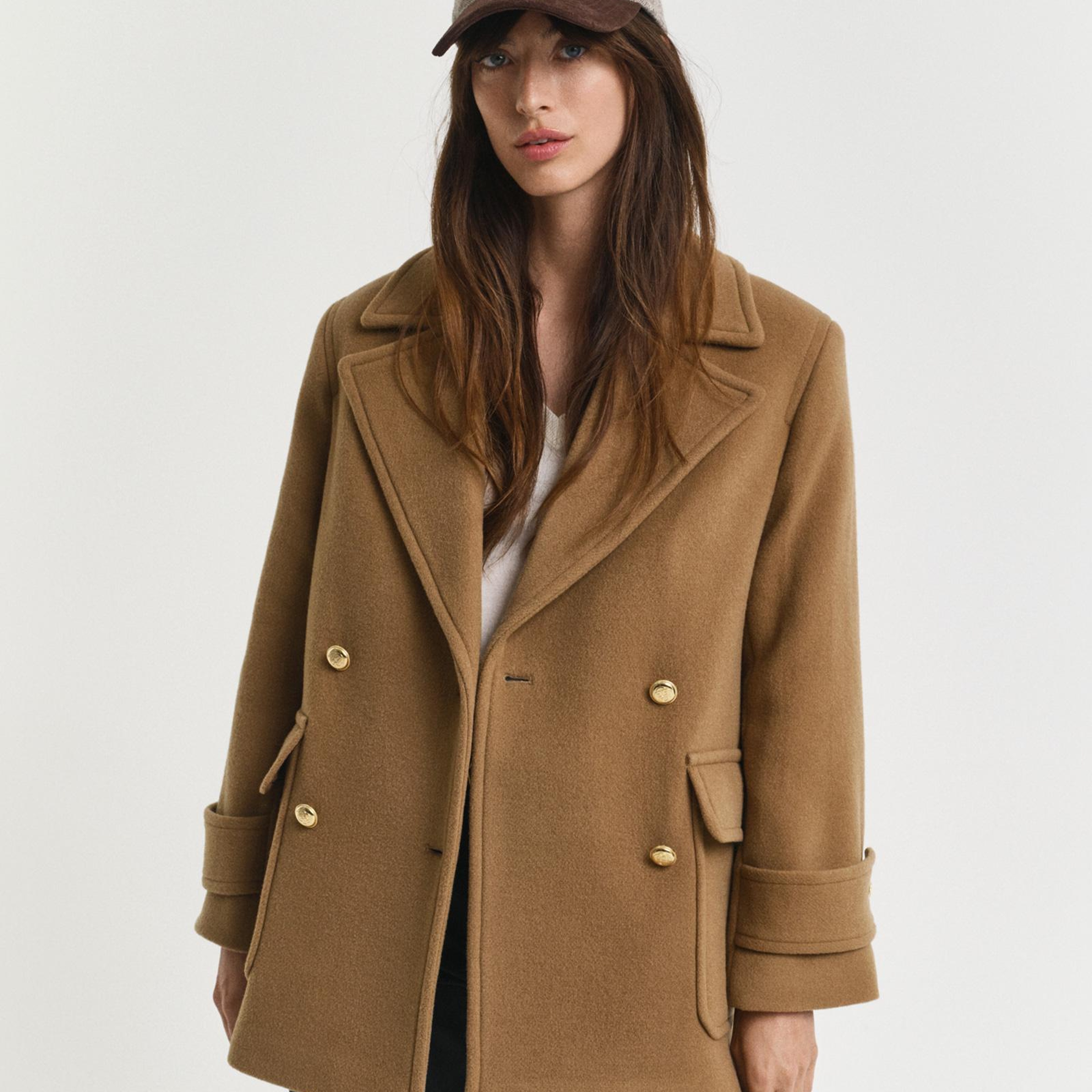 GANT Kadın Kahverengi Regular Fit Mont