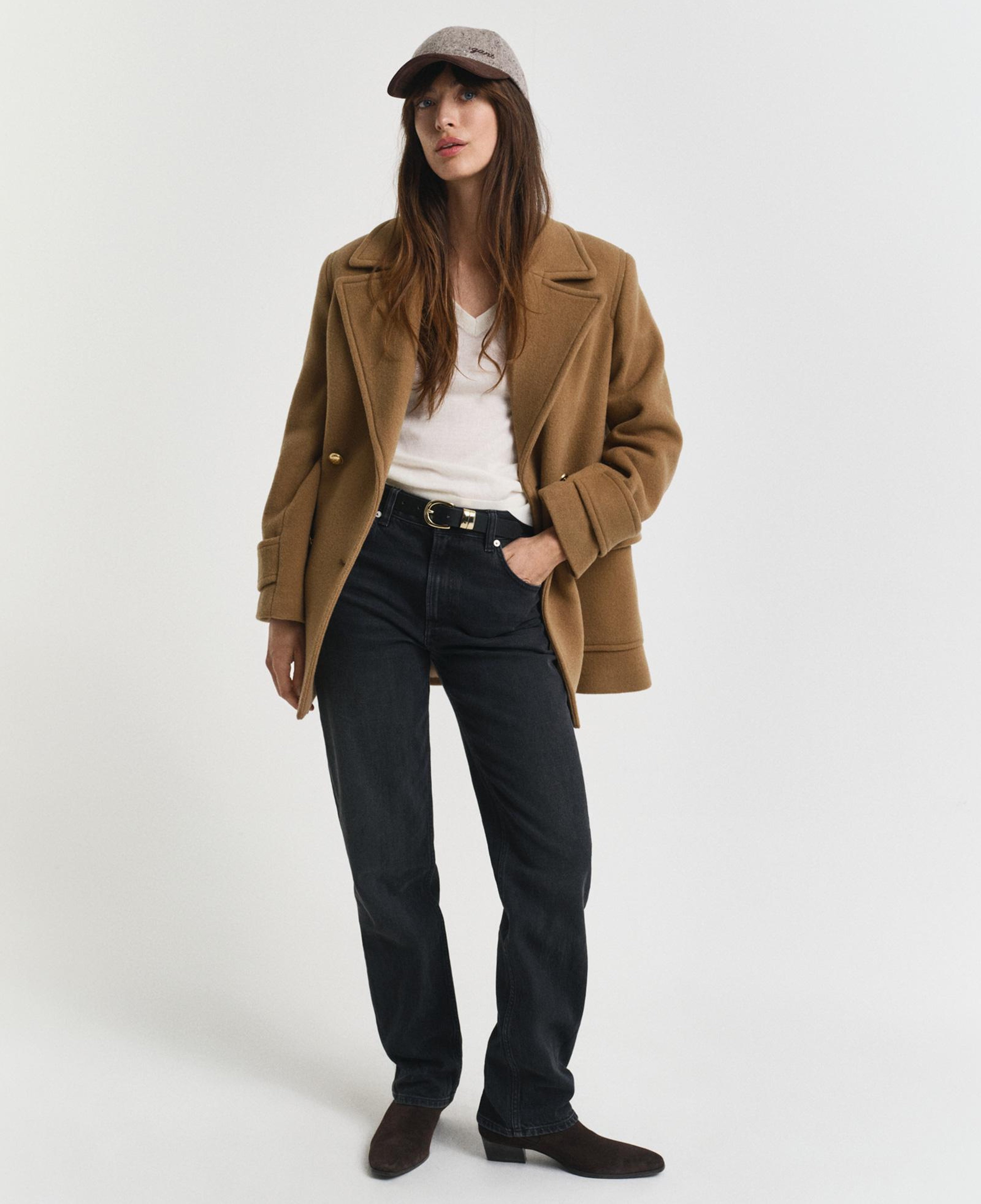 GANT Kadın Kahverengi Regular Fit Mont
