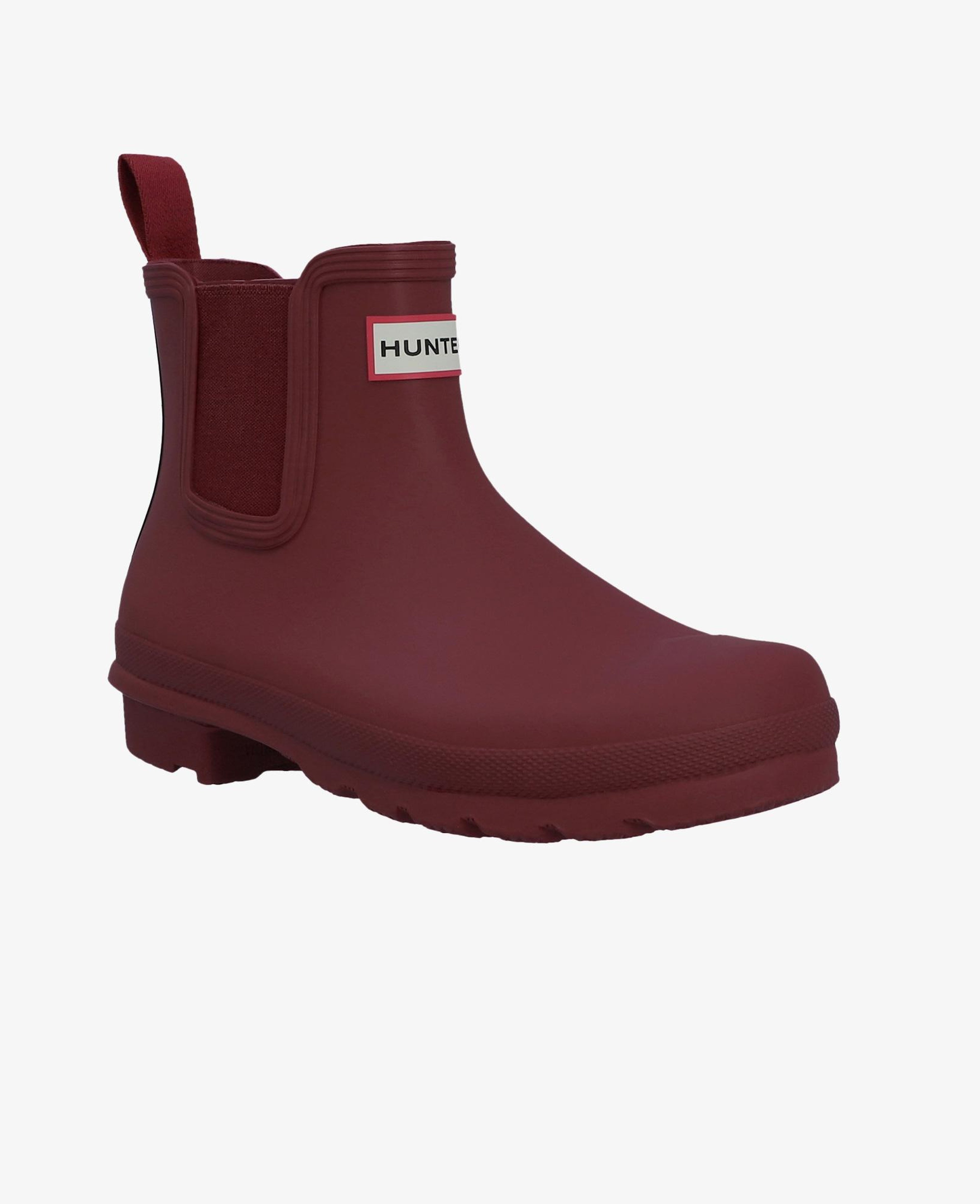 Hunter Originals Chelsea Tri Colour Logo Kadın Bordo Bot
