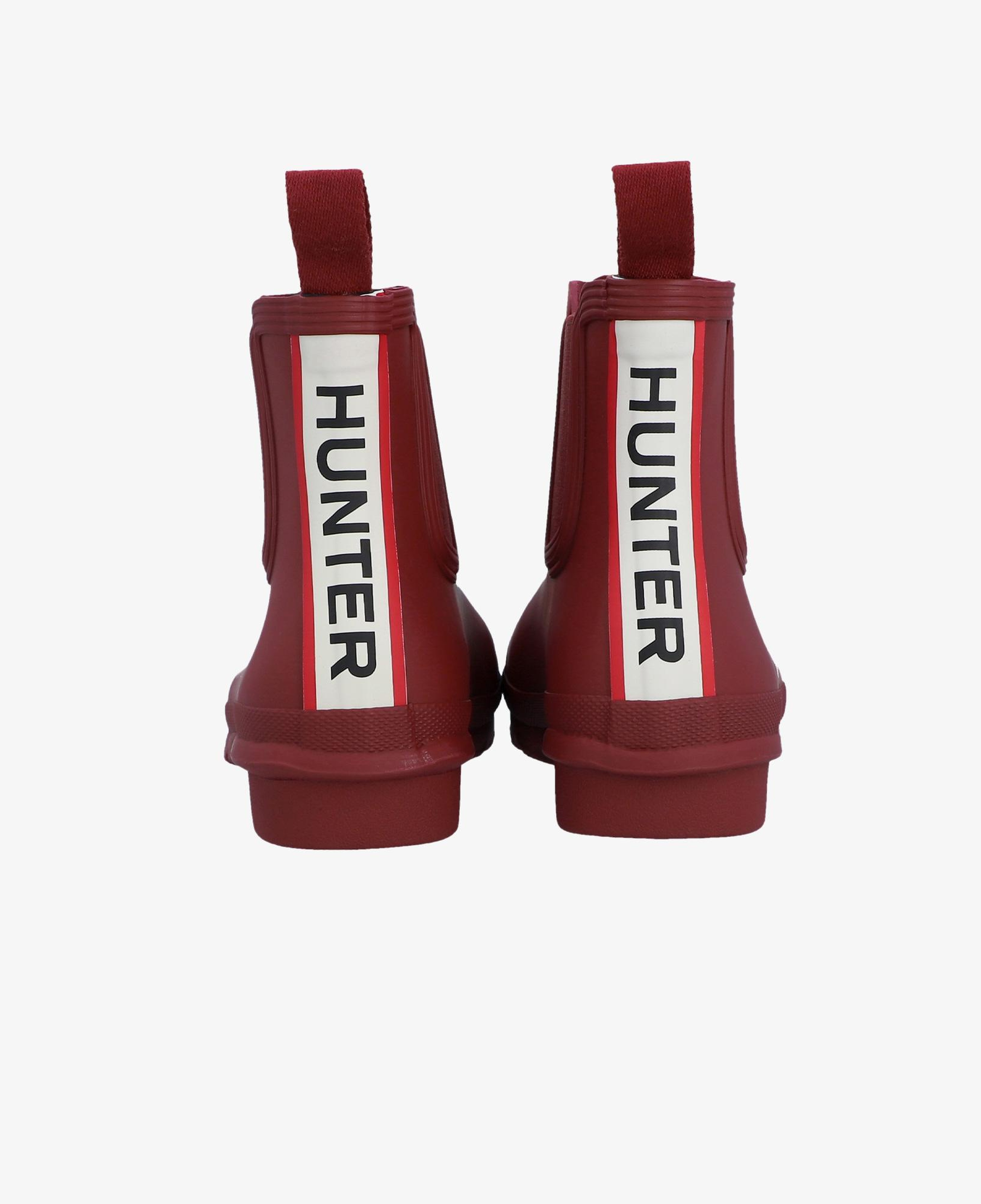 Hunter Originals Chelsea Tri Colour Logo Kadın Bordo Bot
