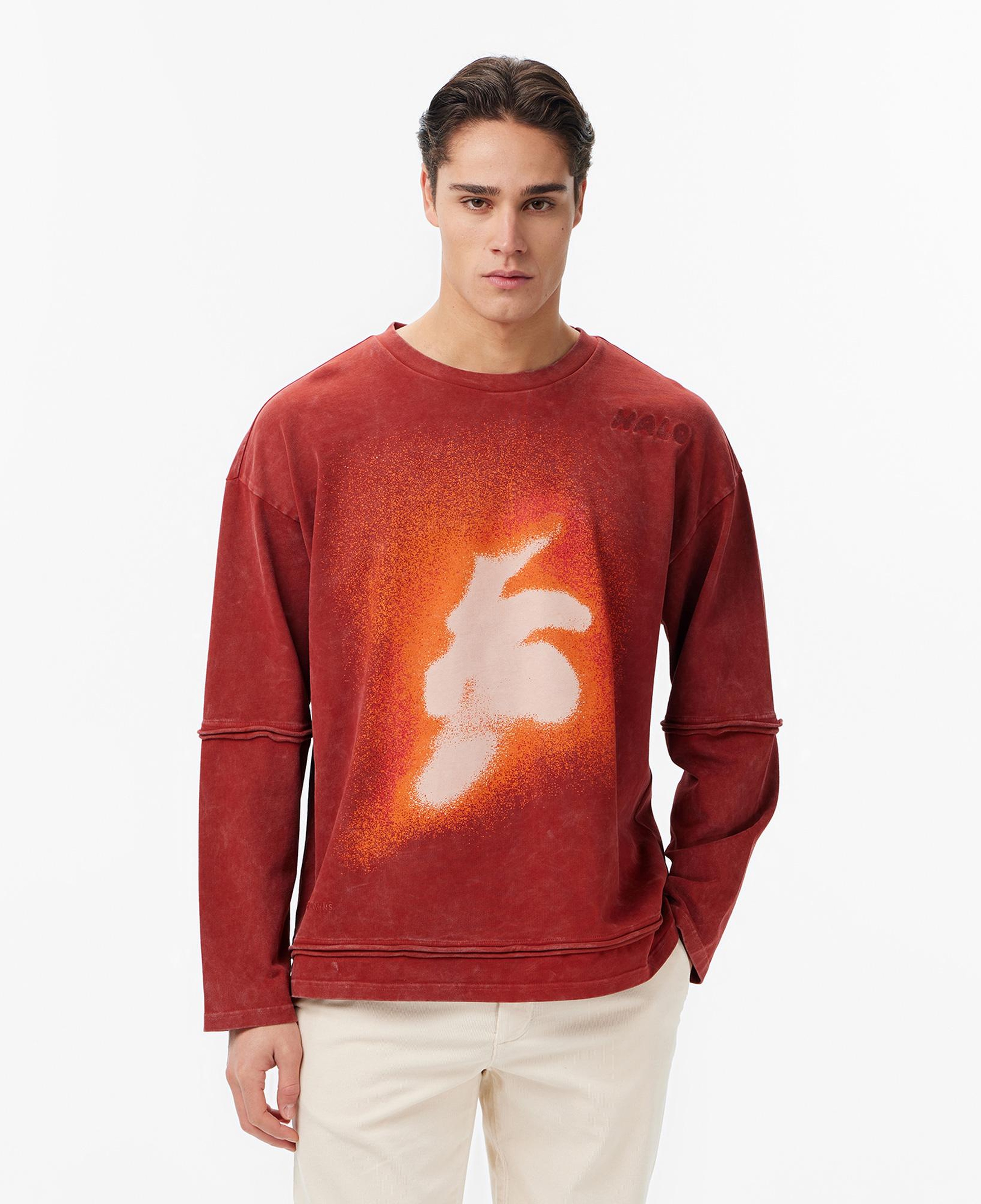Les Benjamins Regular Fit Erkek Bordo T-Shirt