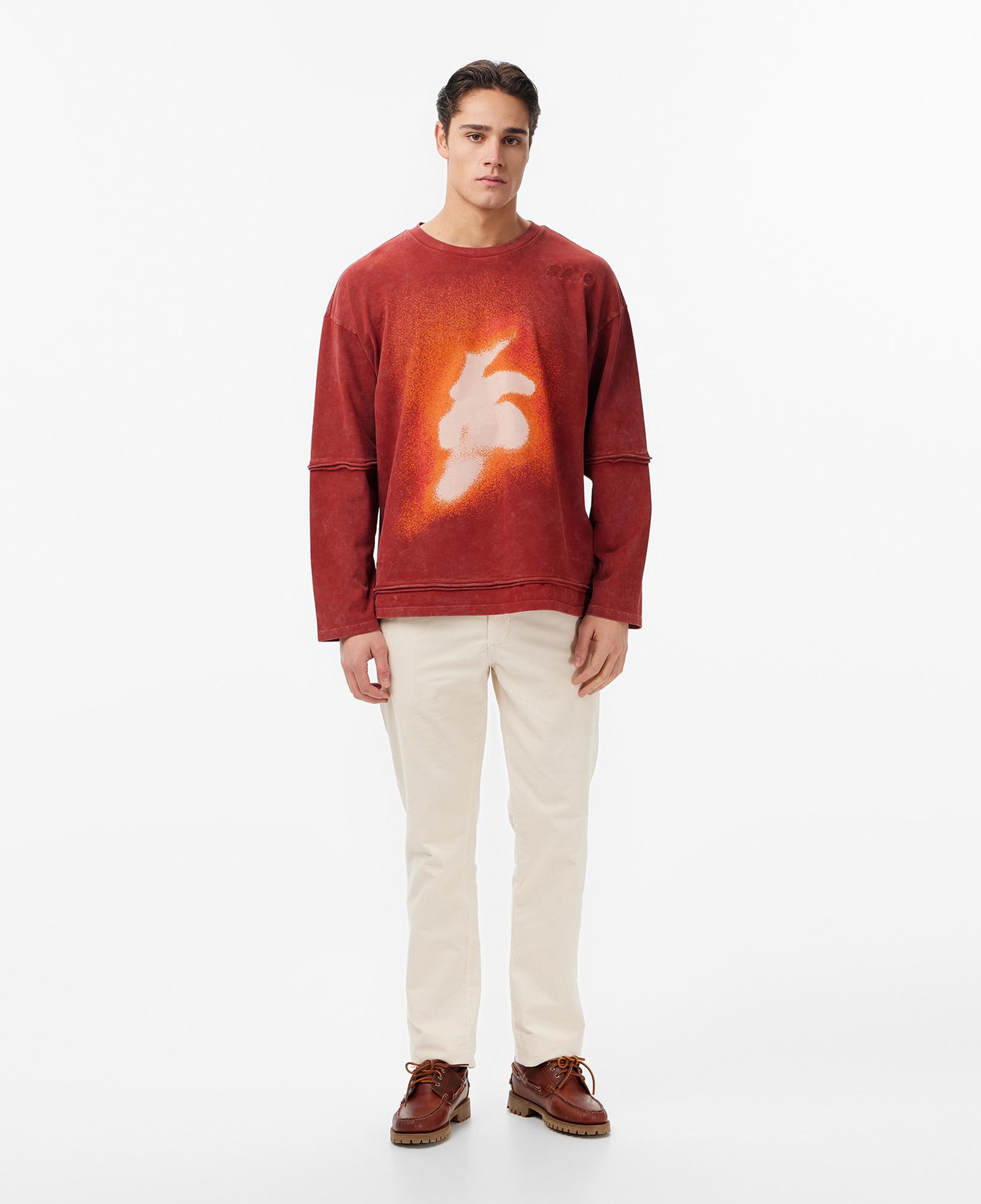 Les Benjamins Regular Fit Erkek Bordo T-Shirt