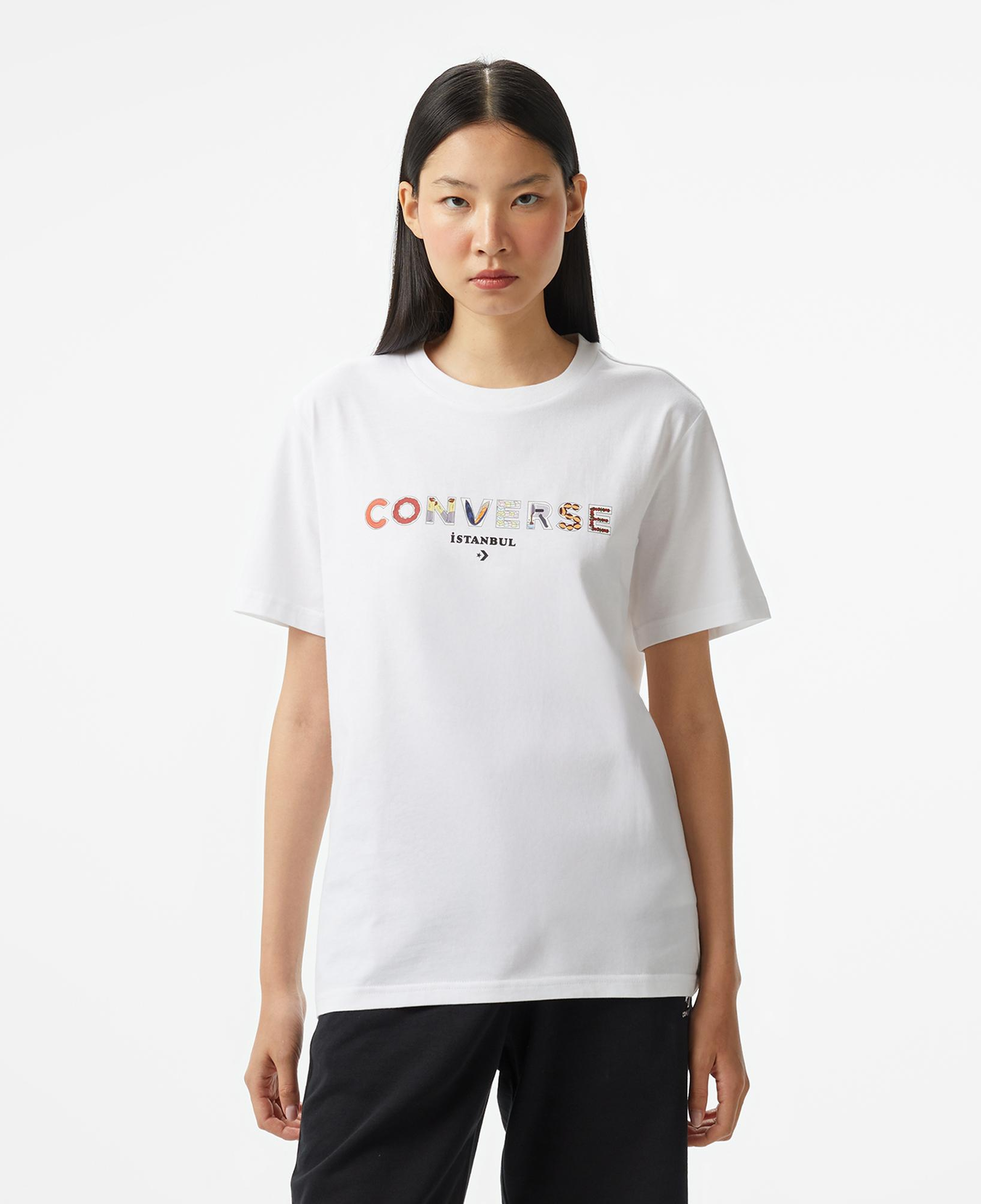 Converse Classic Unisex Beyaz Tişört