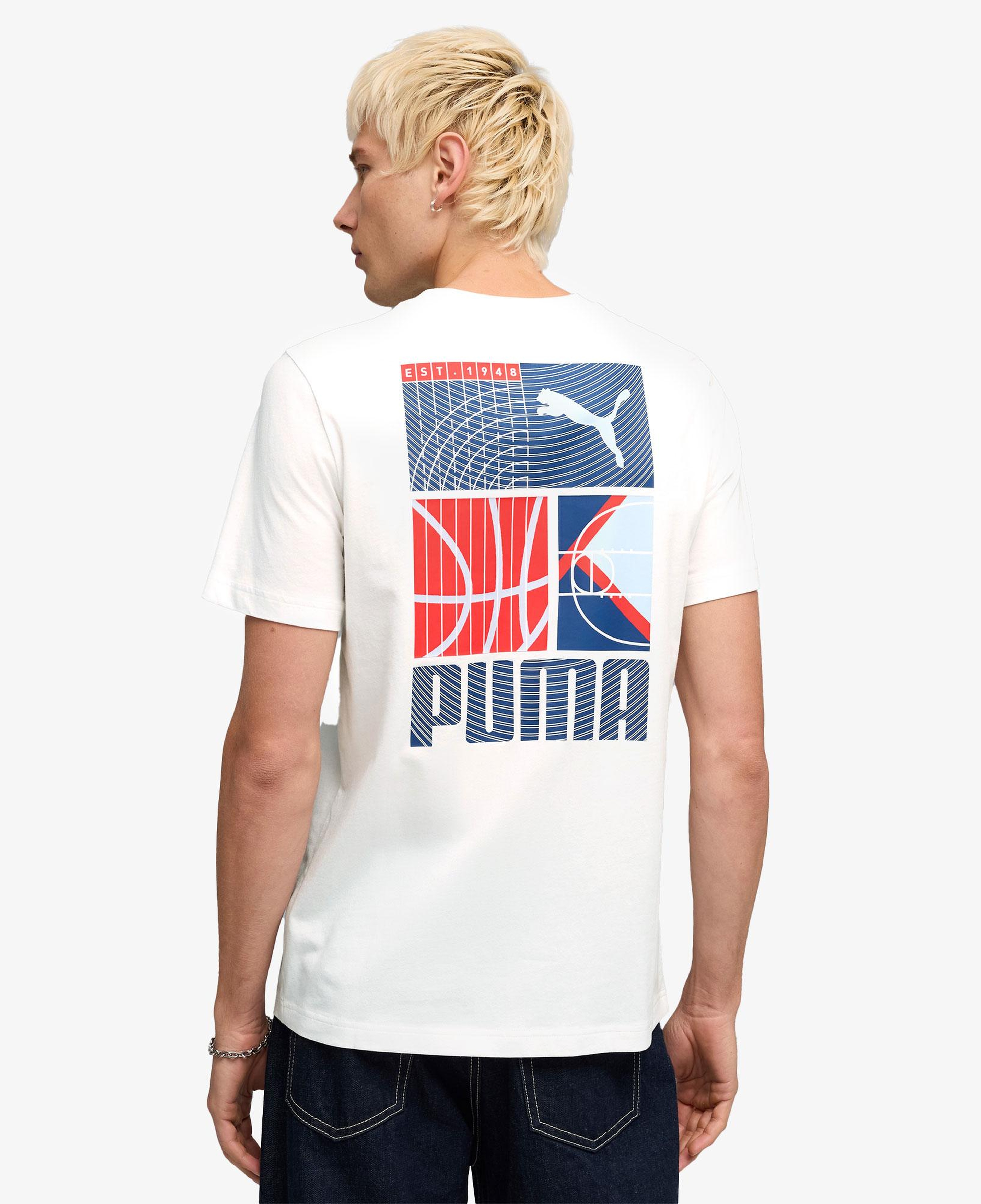 Puma Graphic Erkek Beyaz T-Shirt