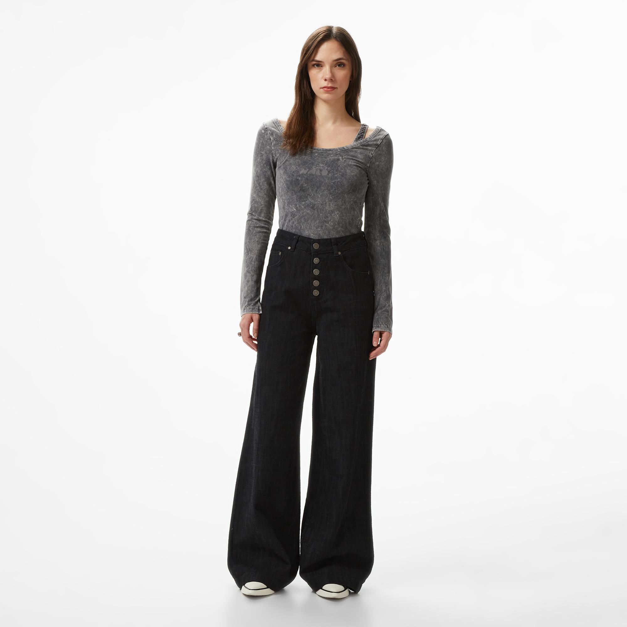 Les Benjamins Regular Fit Kadın Siyah Pantolon