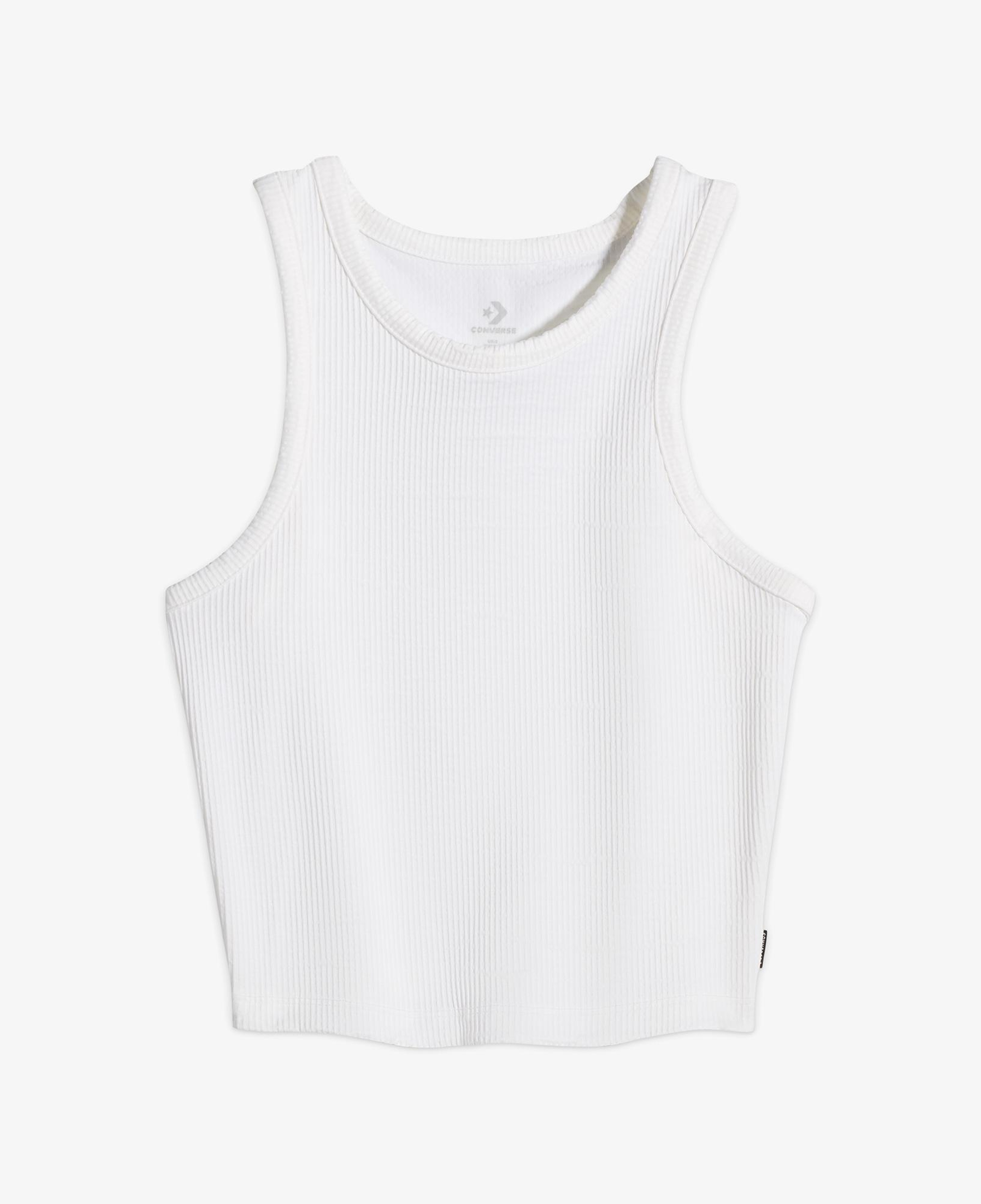 Converse Ribbed Knit Kadın Beyaz T-Shirt