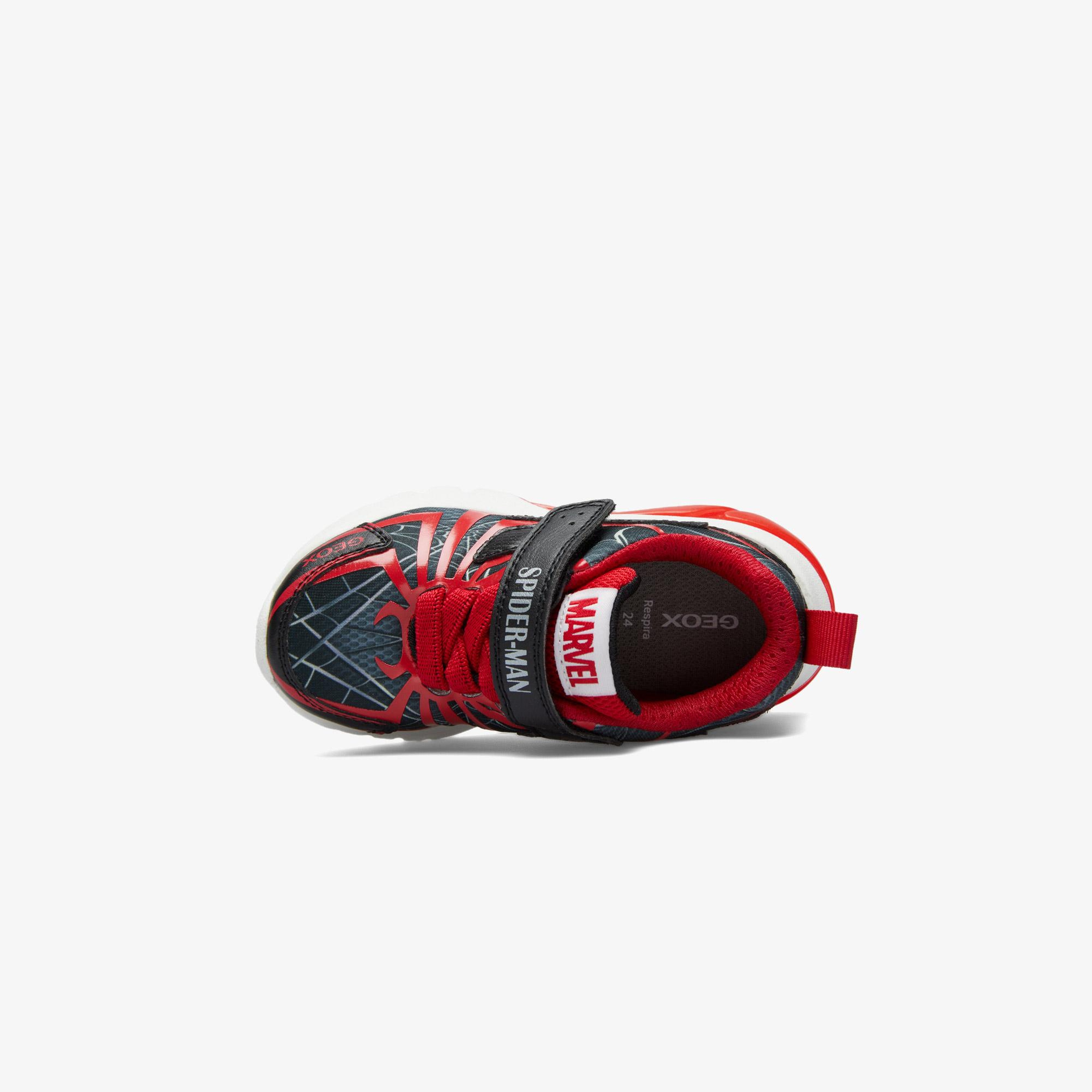 Geox Ciberdron Spiderman Bebek Siyah Spor Ayakkabı