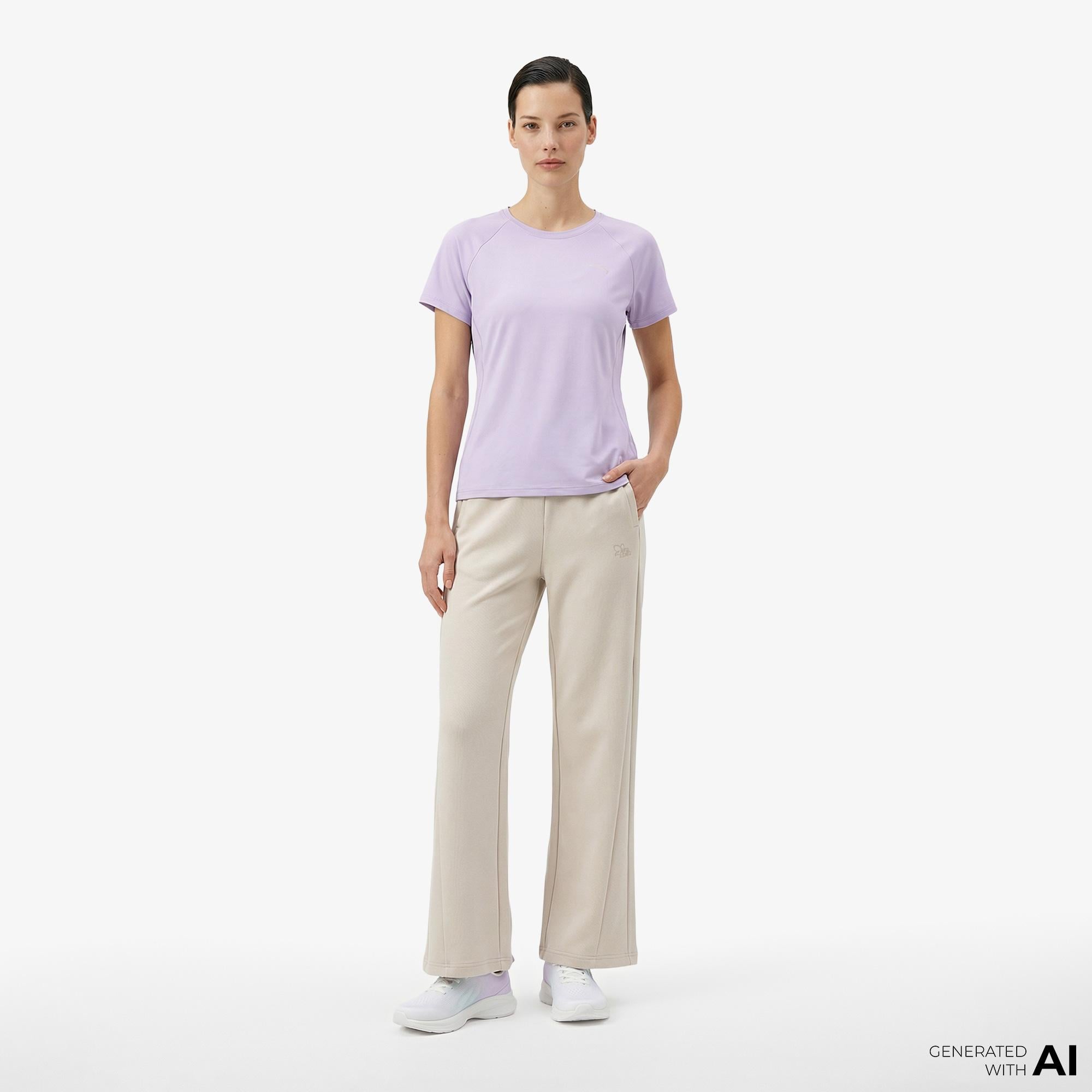 Anta Advanced Running Kadın Mor T-Shirt
