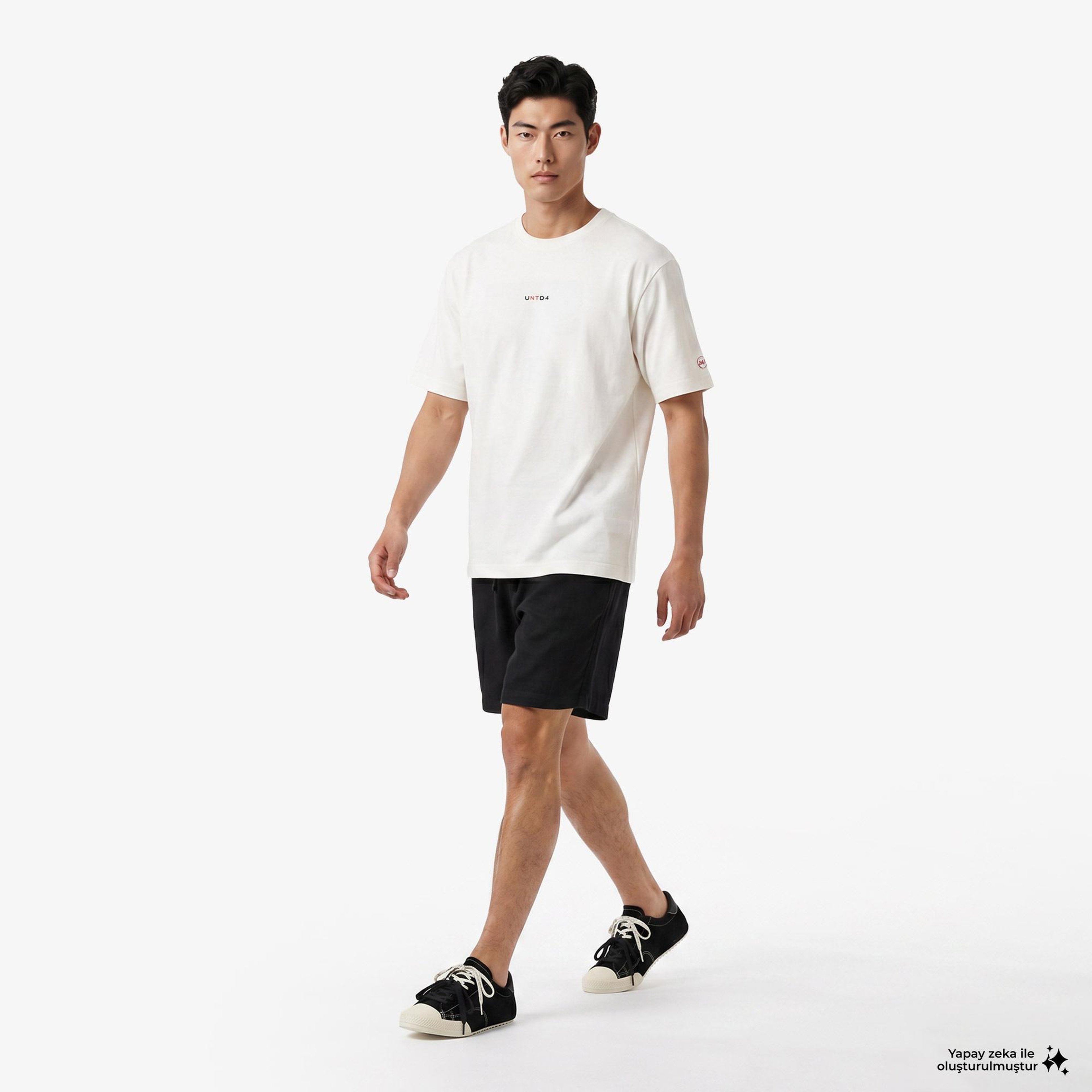UNITED4 Regular Fit Erkek Siyah Şort