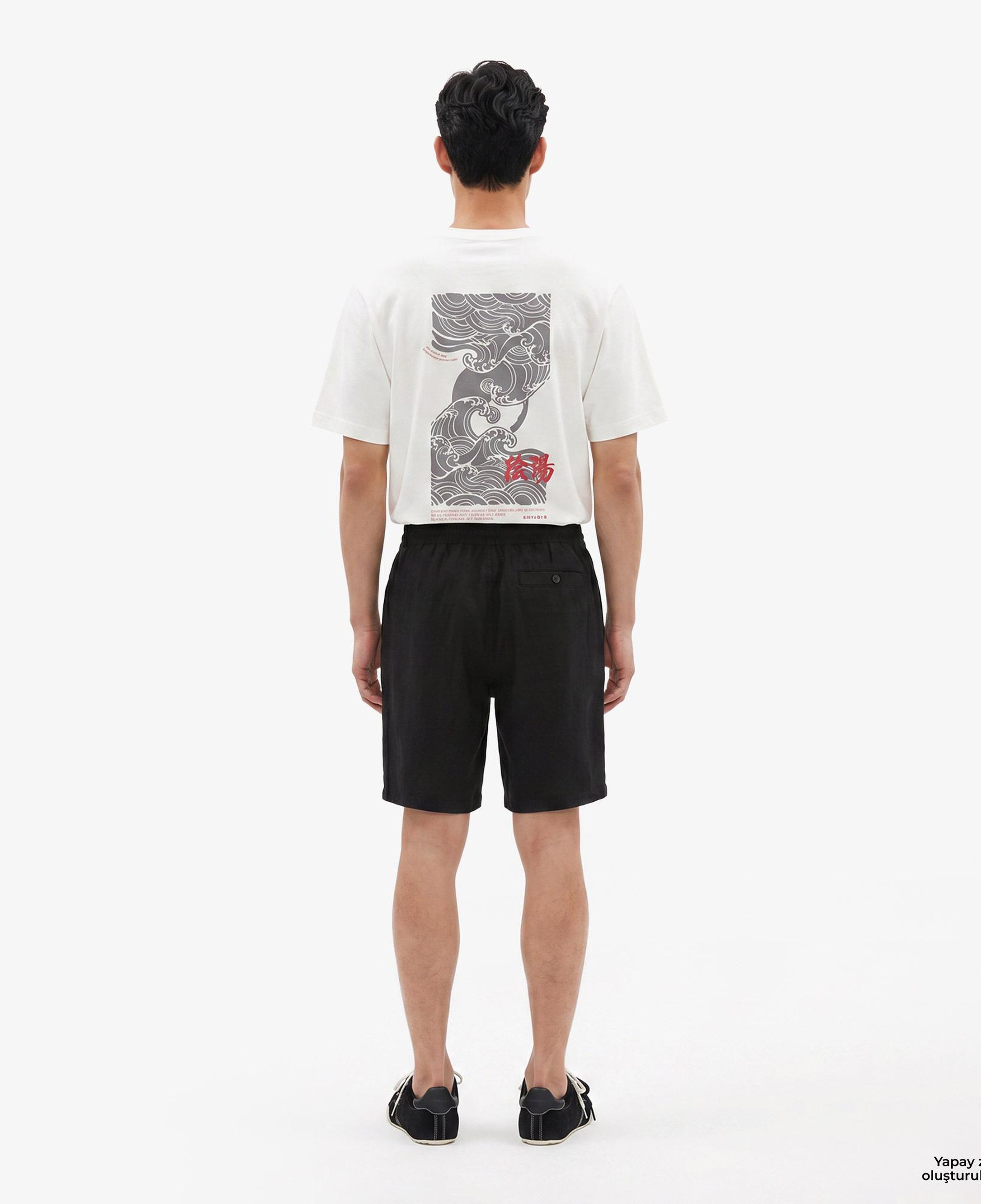 UNITED4 Regular Fit Erkek Siyah Şort