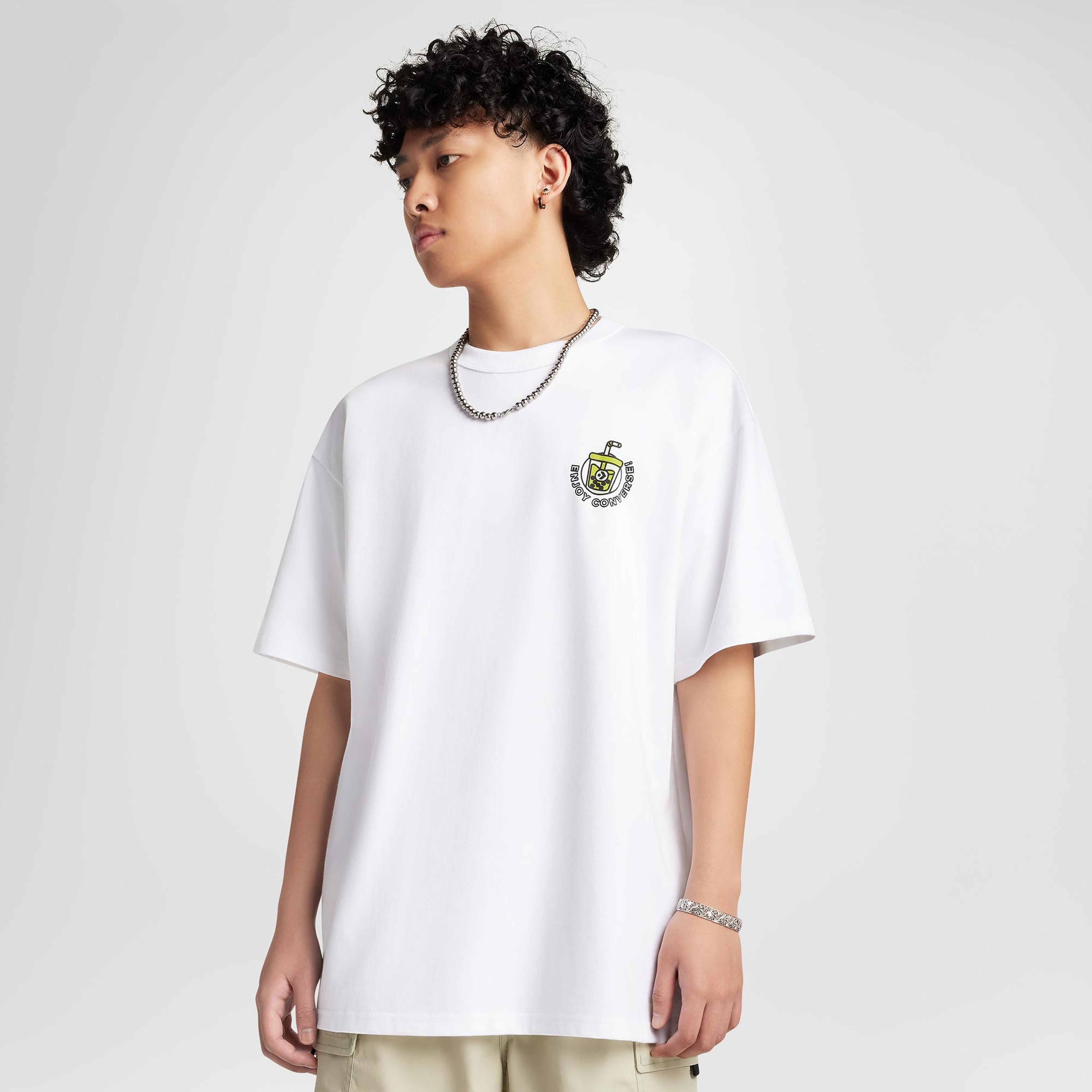 Converse Erkek Beyaz T-Shirt