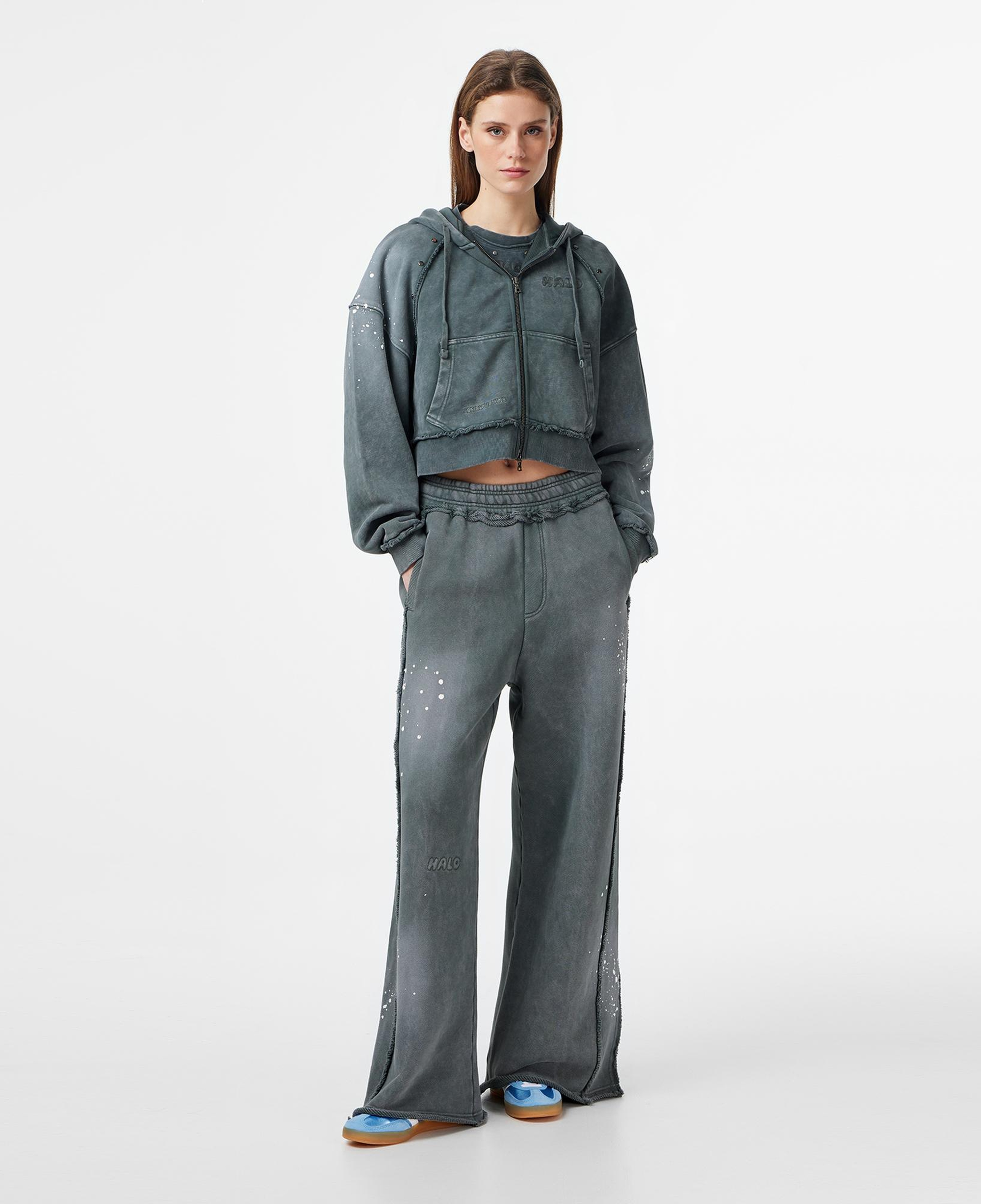 Les Benjamins Regular Fit Kadın Gri Sweatshirt