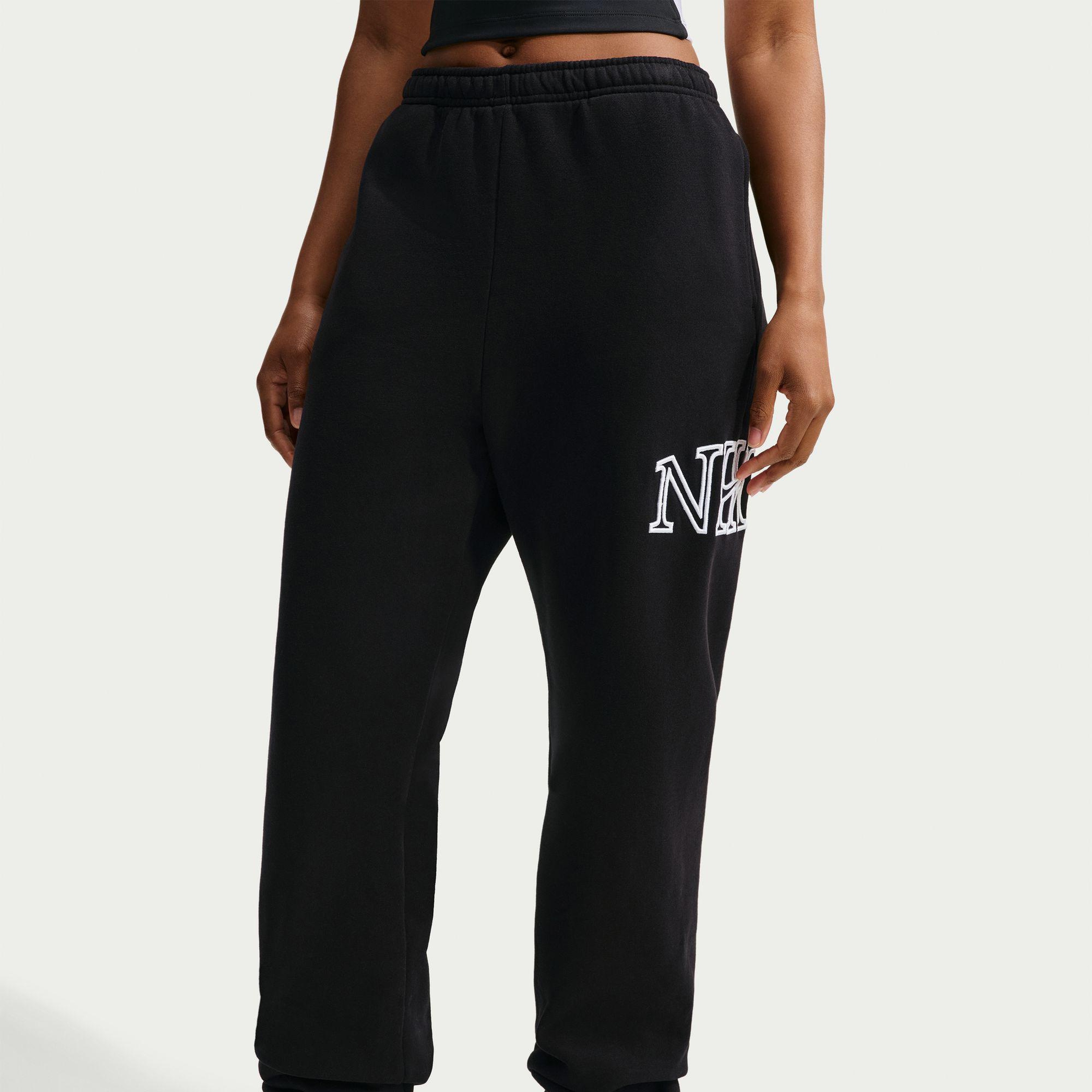 Nike Studio Fleece Kadın Beyaz Eşofman Altı