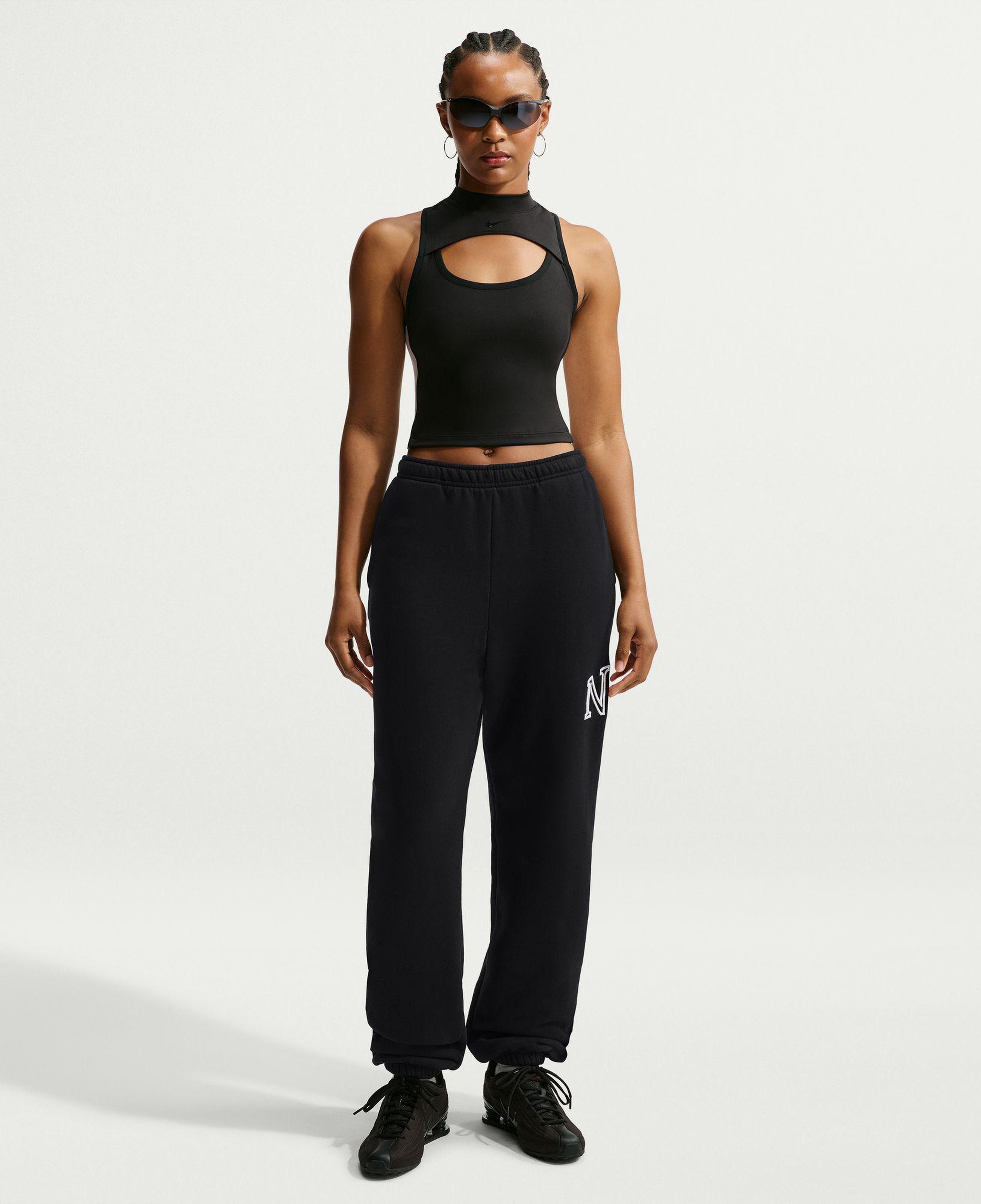 Nike Studio Fleece Kadın Beyaz Eşofman Altı
