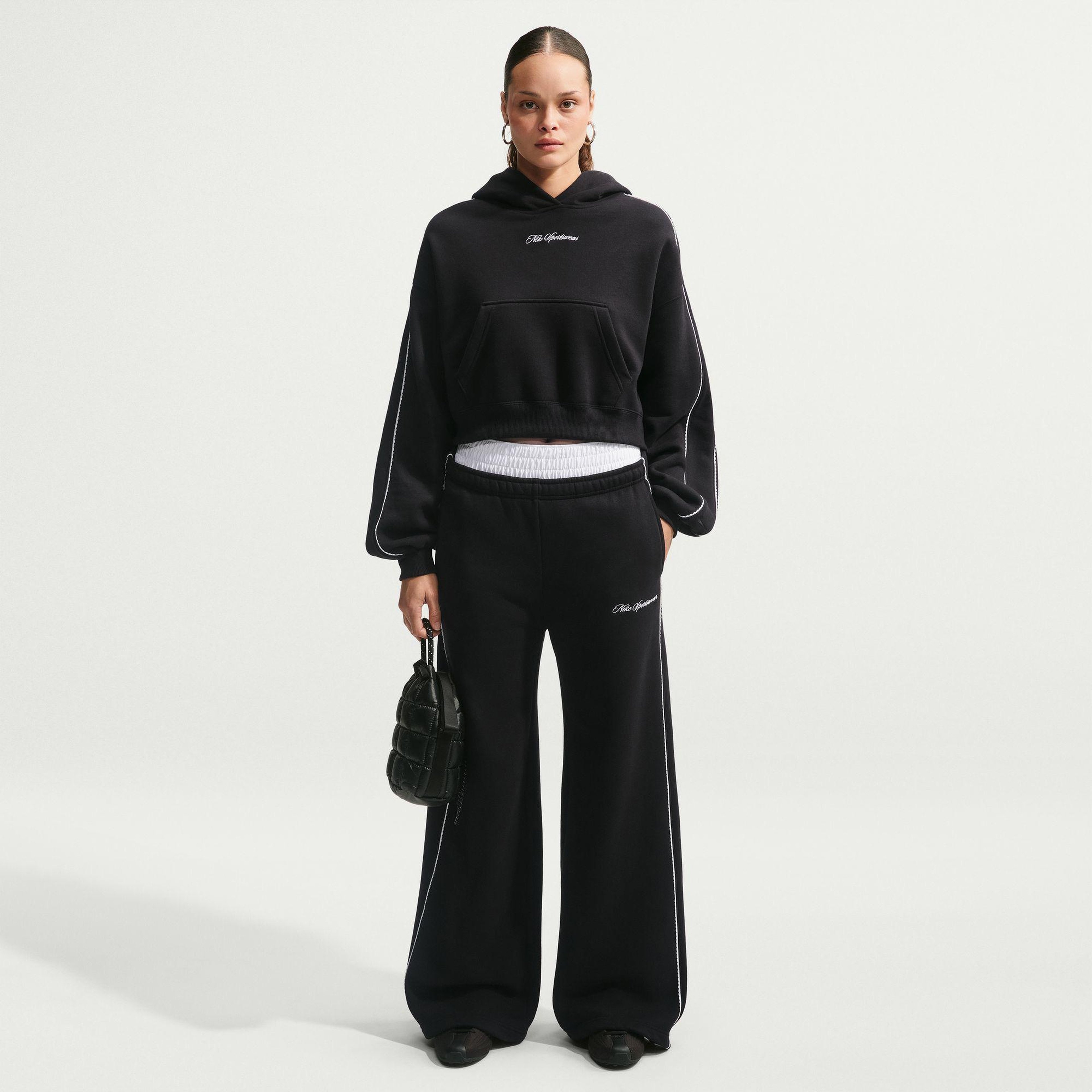 Nike Studio Fleece Kadın Siyah Hoodie