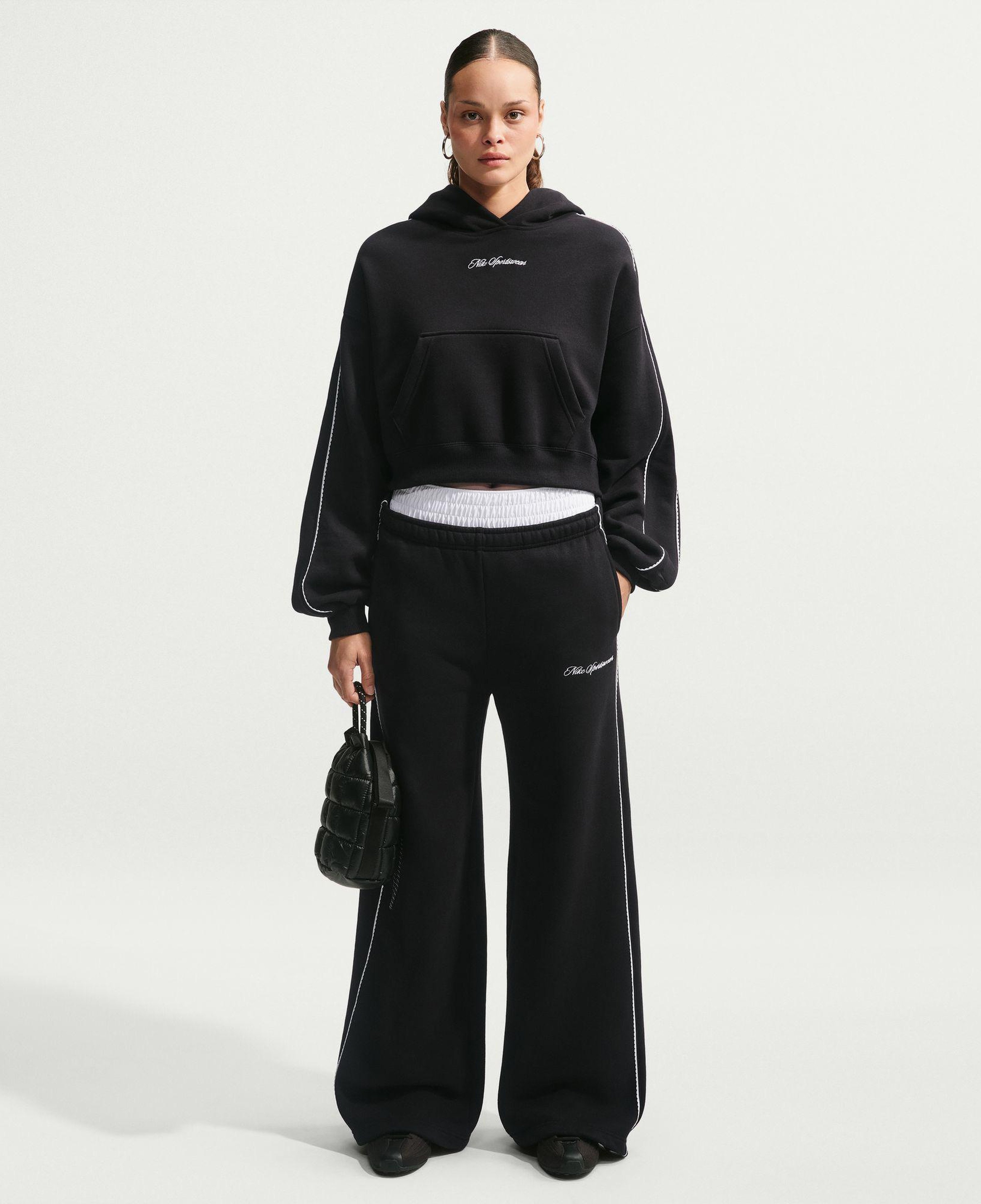 Nike Studio Fleece Kadın Siyah Hoodie