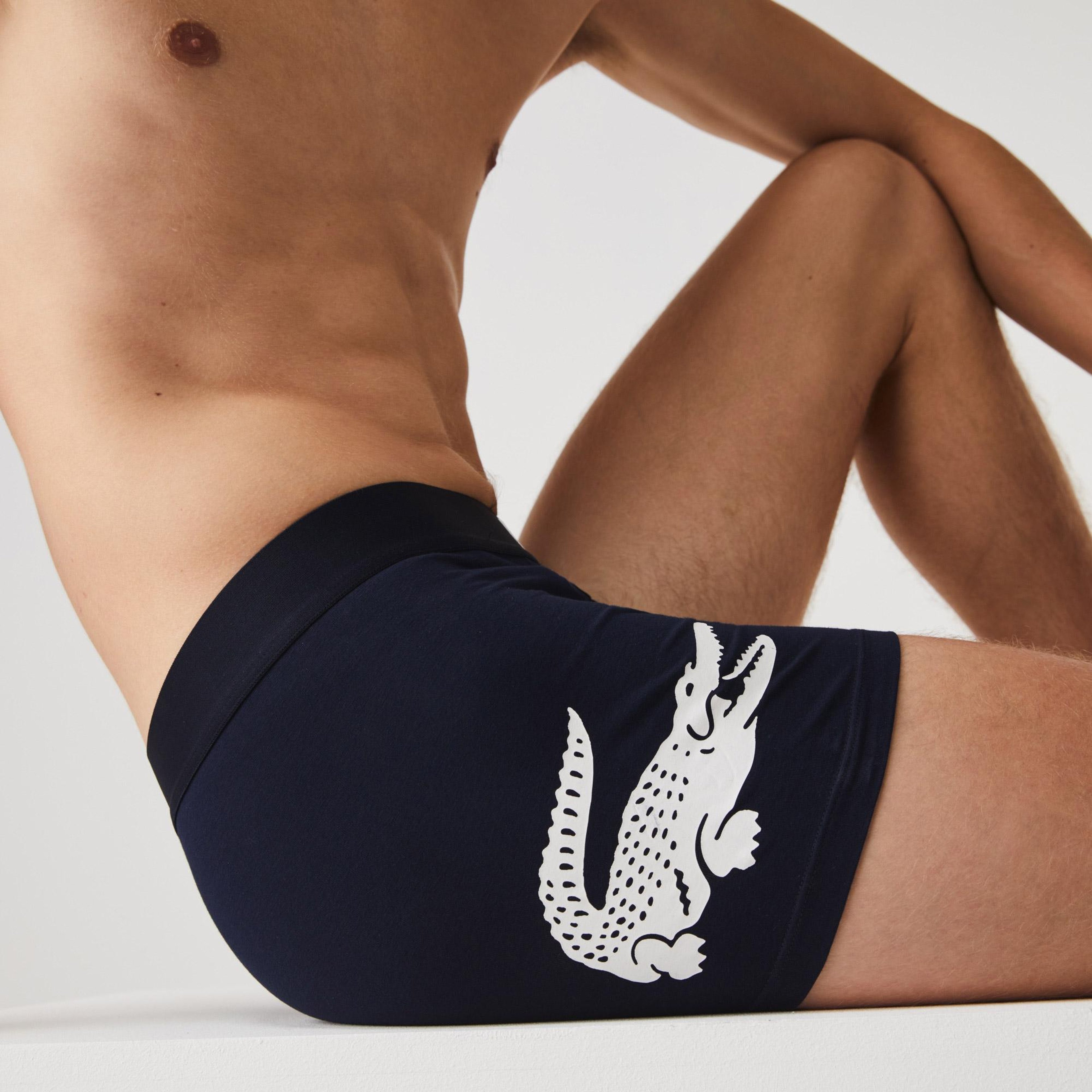 Erkek Regular Fit Baskılı Renkli Boxer