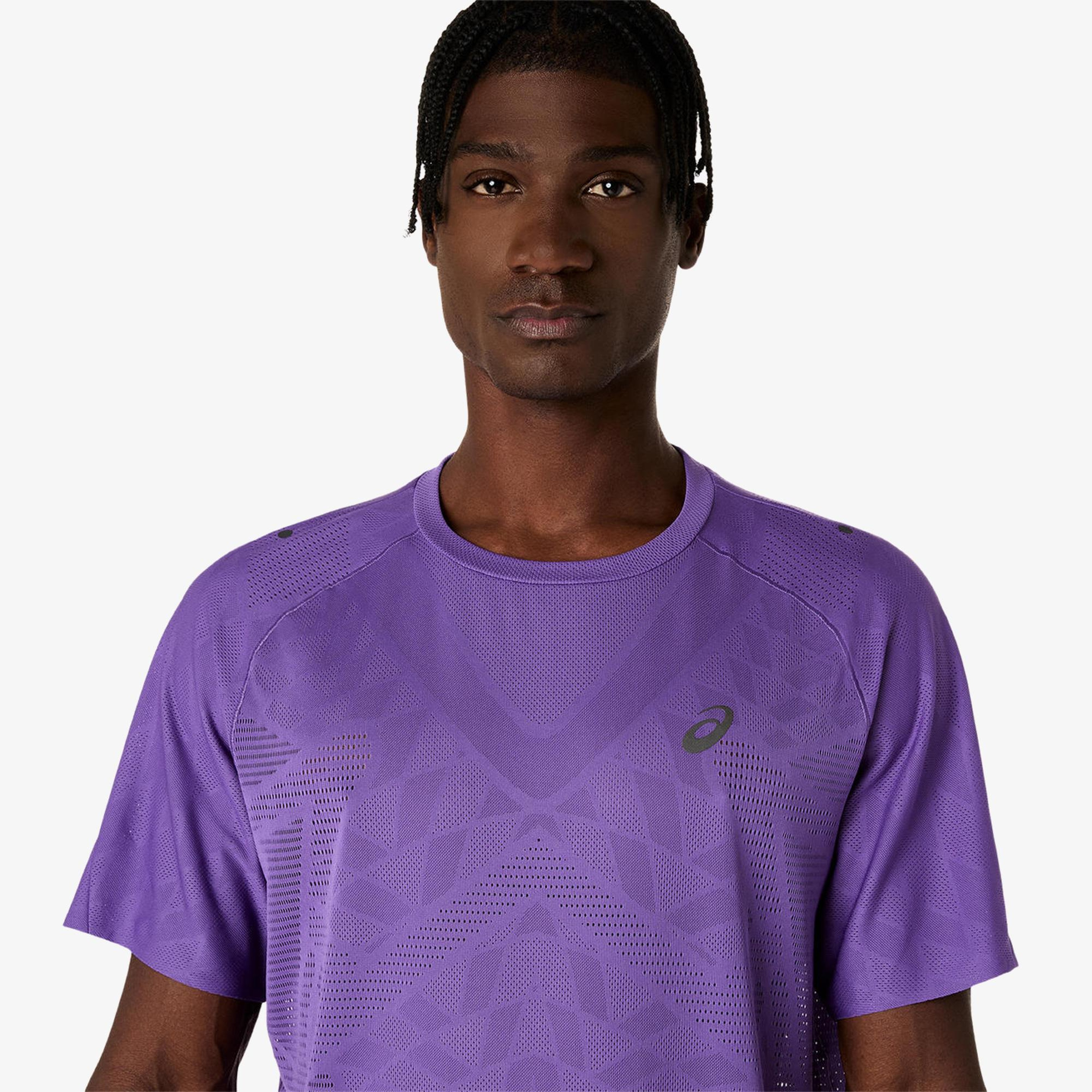Asics Metarun Ss Top Erkek Krem T-Shirt