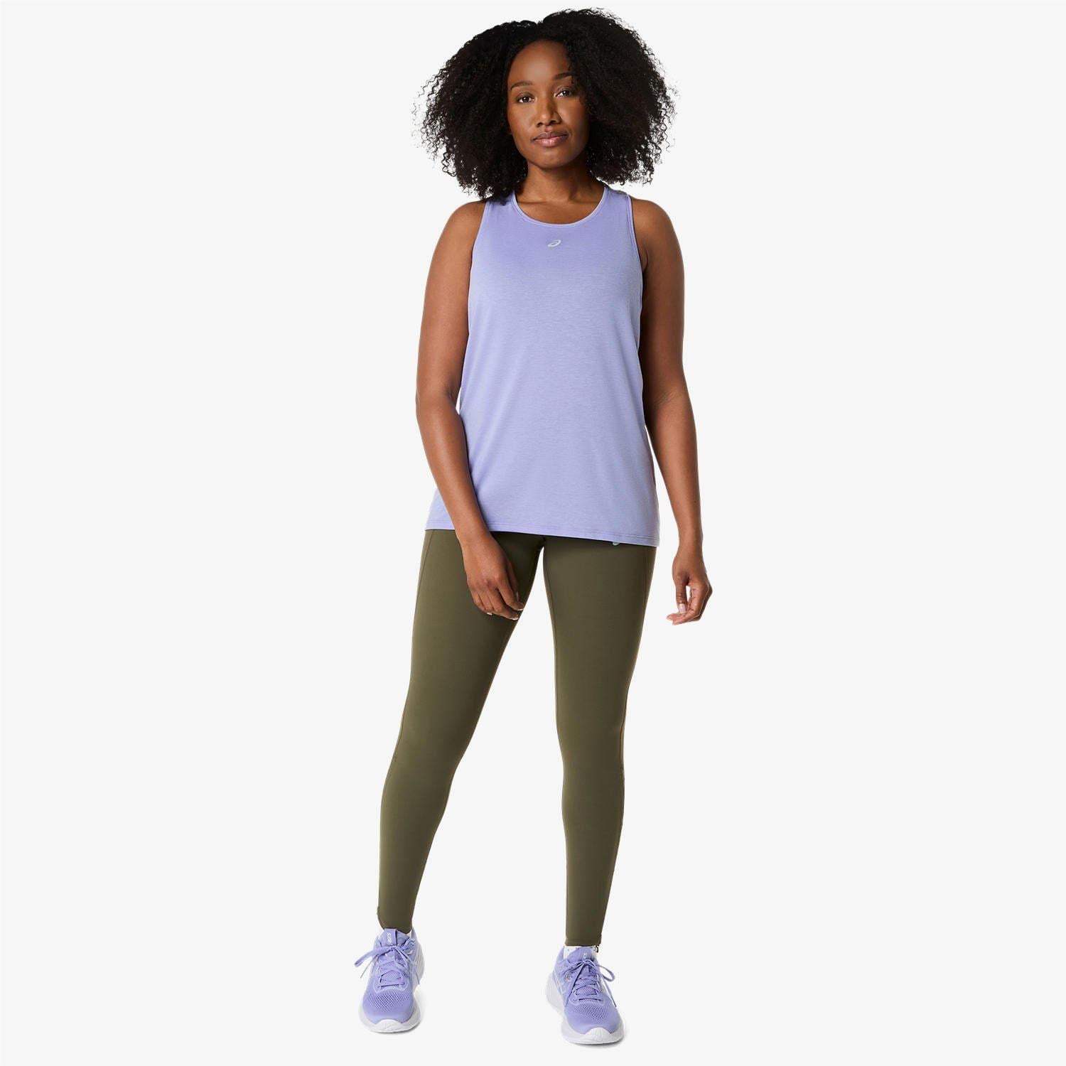 Asics Nagino Run Adjustable Tank Kadın Mor Koşu T-Shirt