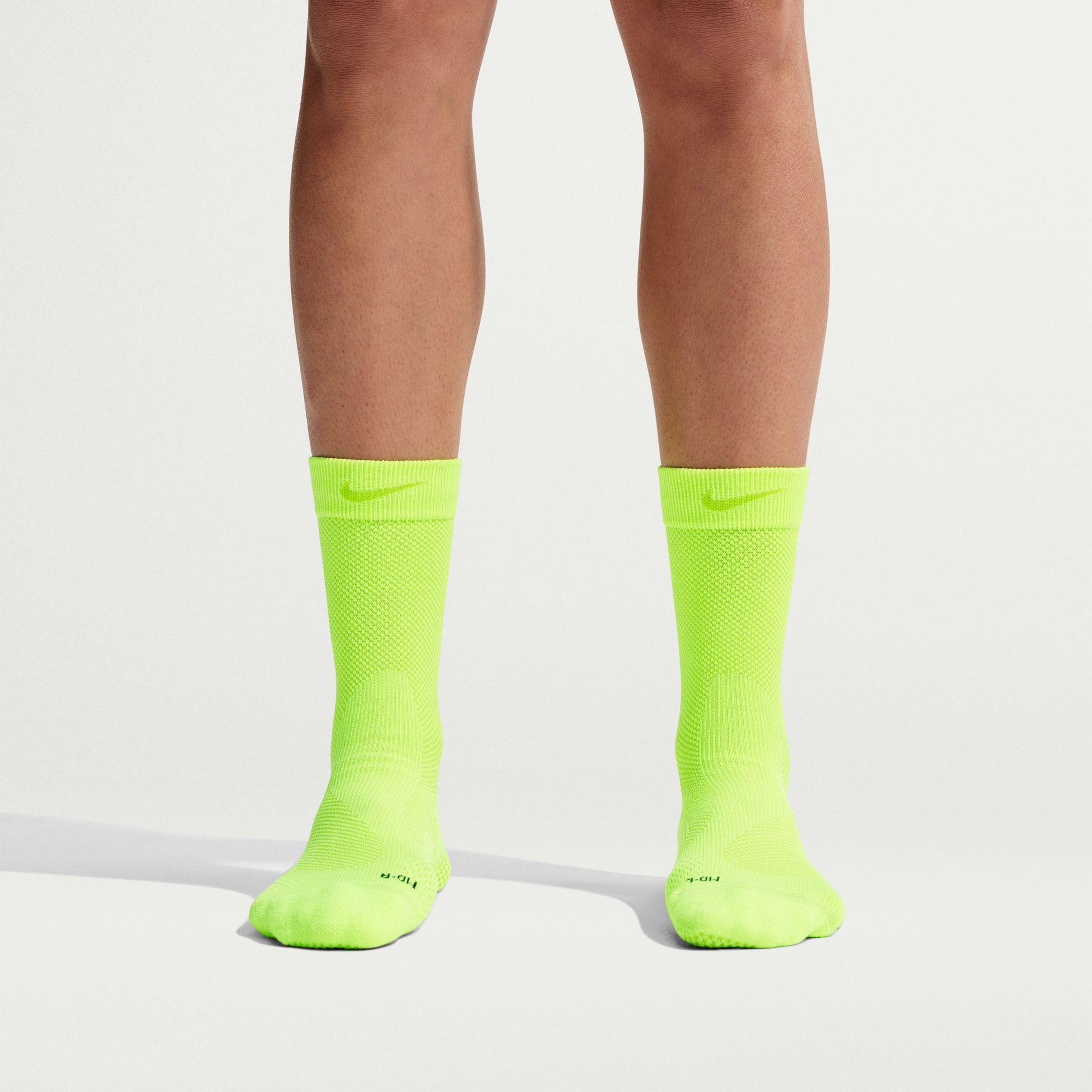 Nike Running Lightweight Crew Unisex Yeşil Çorap